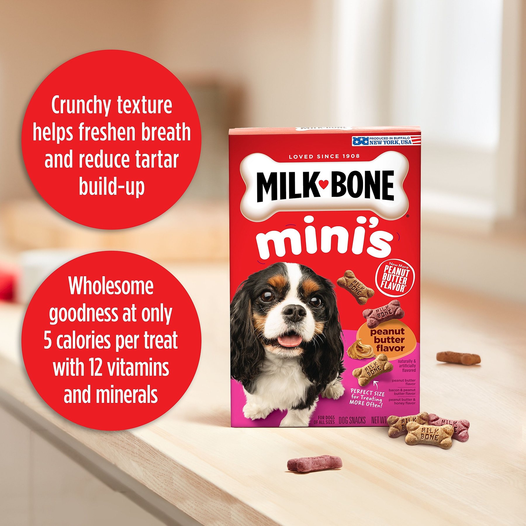 Milk-Bone Mini's Peanut Butter Flavor Variety Dog Treats