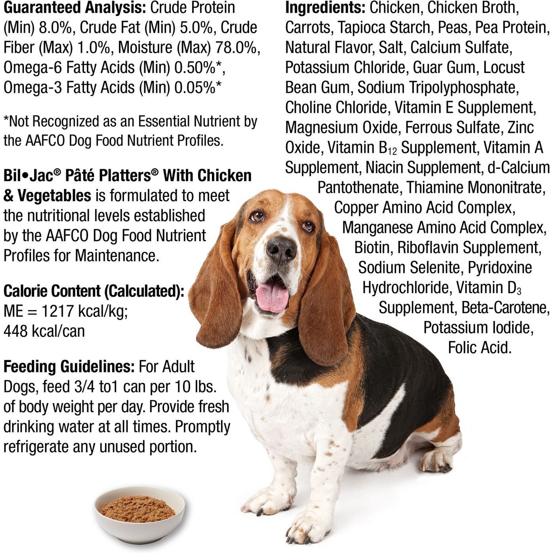Bil-Jac Pate Platters with Chicken & Vegetables Canned Dog Food