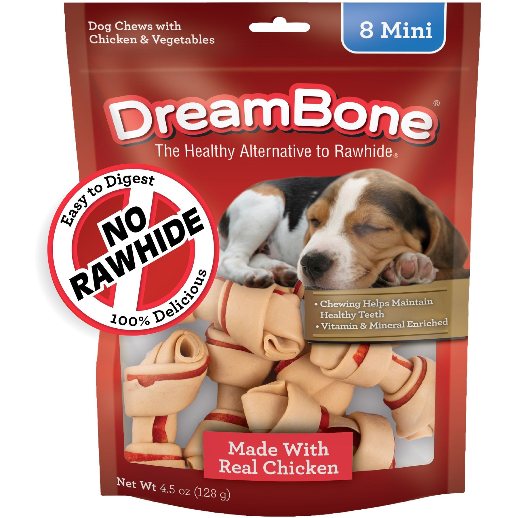DreamBone Mini Chicken Chew Bones Dog Treats