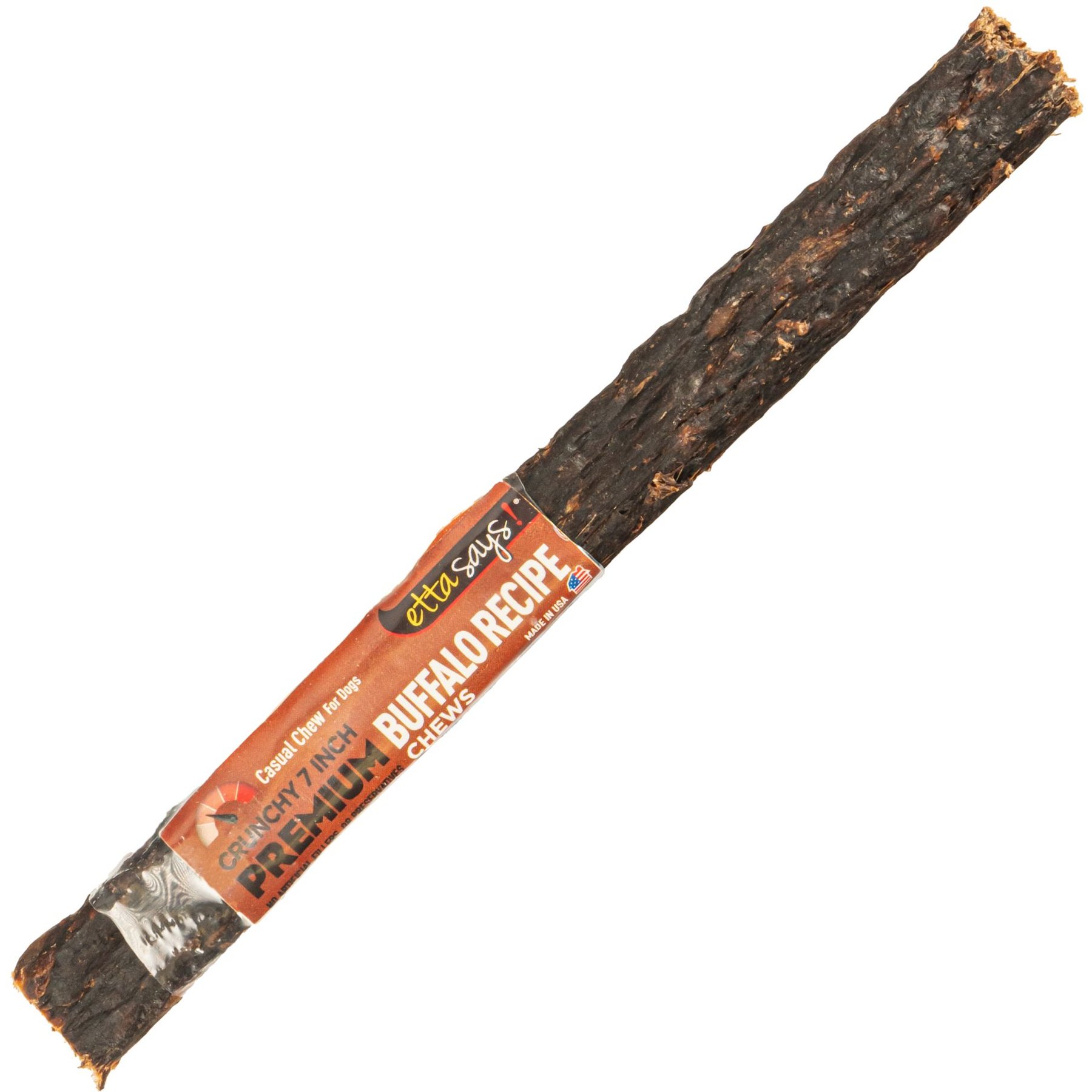 Etta Says! 7" Crunchy Buffalo Dog Chew Treats