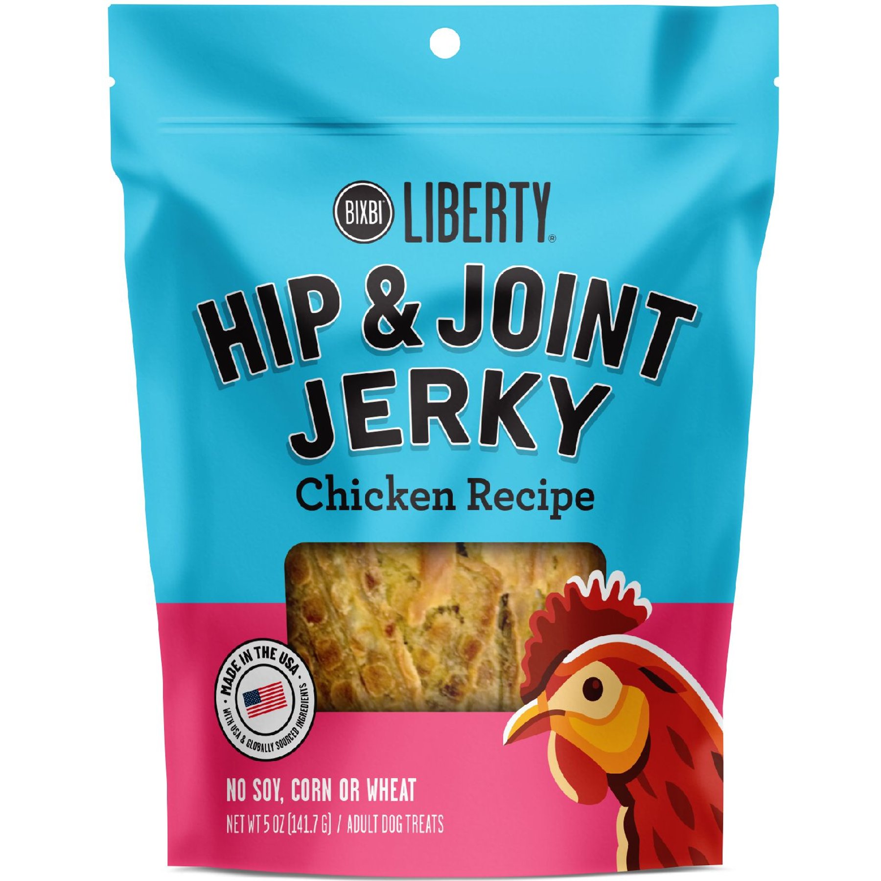 BIXBI Liberty Hip & Joint Chicken Jerky Grain-Free Dog Treats