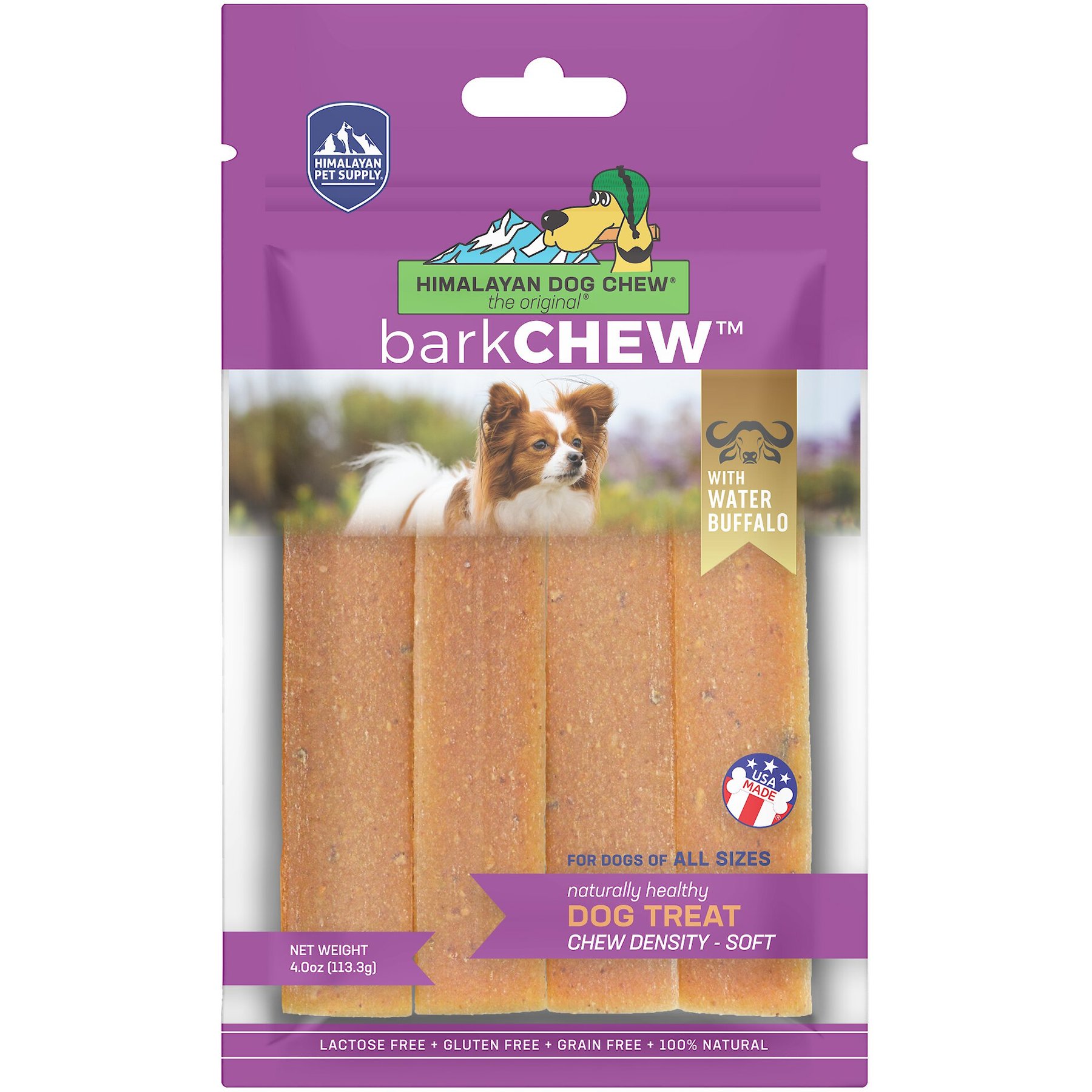 Himalayan Pet Supply barkCHEW Water Buffalo Jerky Dog Treats, 4.5-oz bag