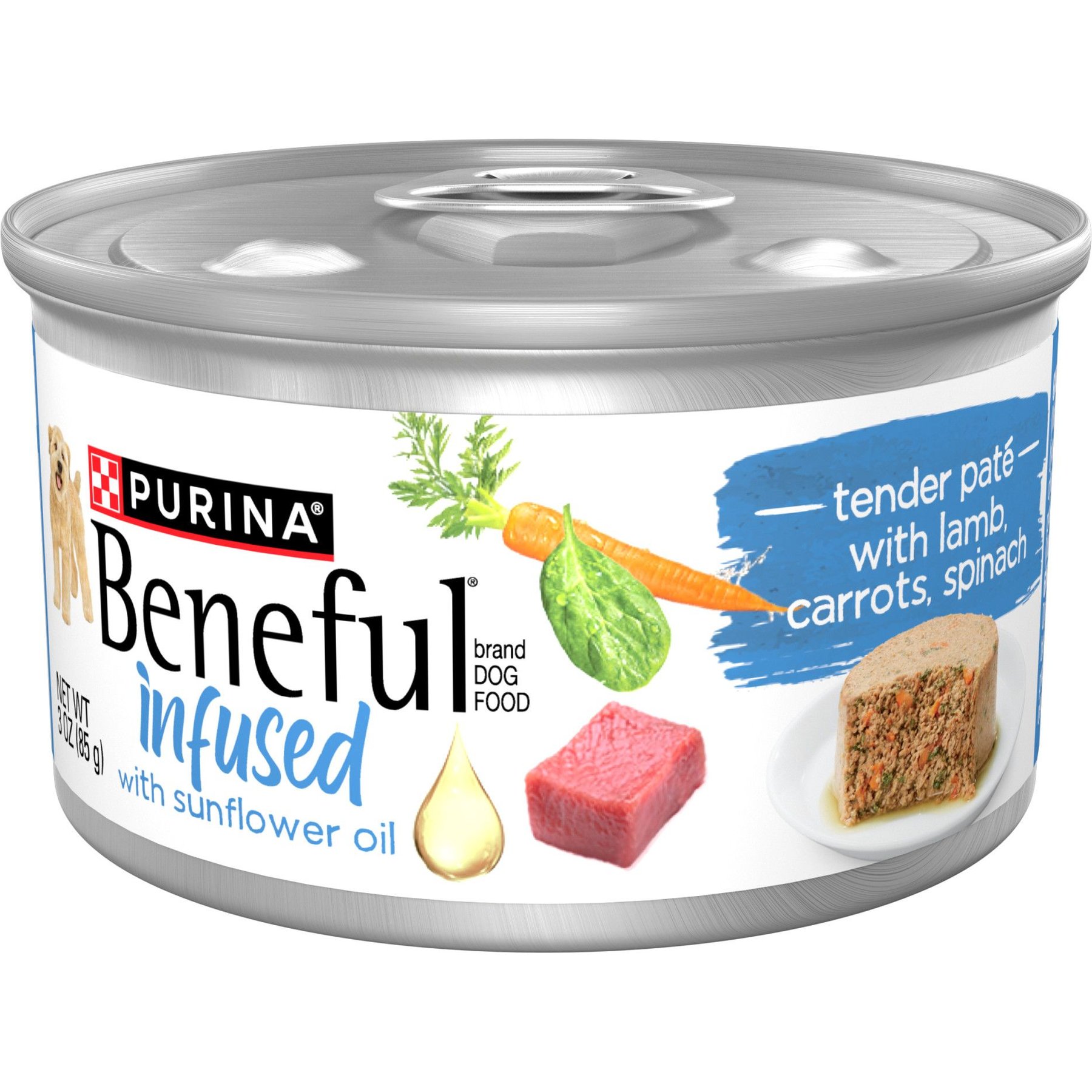 Purina Beneful Infused Pate with Real Lamb, Carrots & Spinach Wet Dog Food
