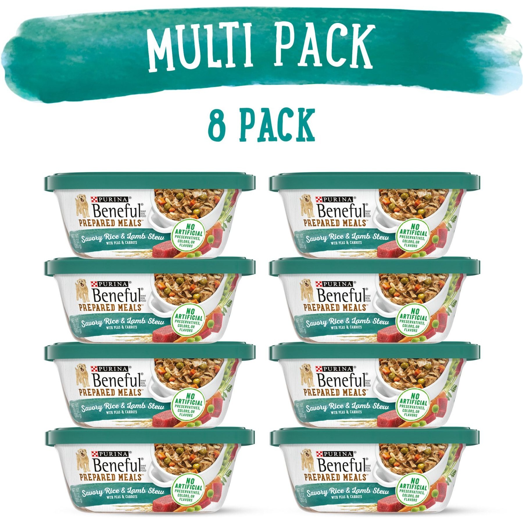 Purina Beneful Prepared Meals Savory Rice & Lamb Stew with Peas & Carrots Wet Dog Food