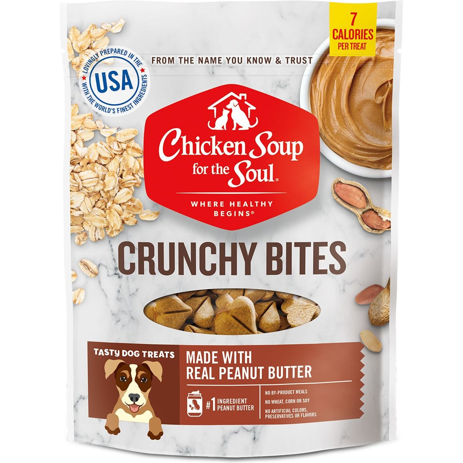 Chicken Soup for the Soul Crunchy Bites Peanut Butter Dog Treats