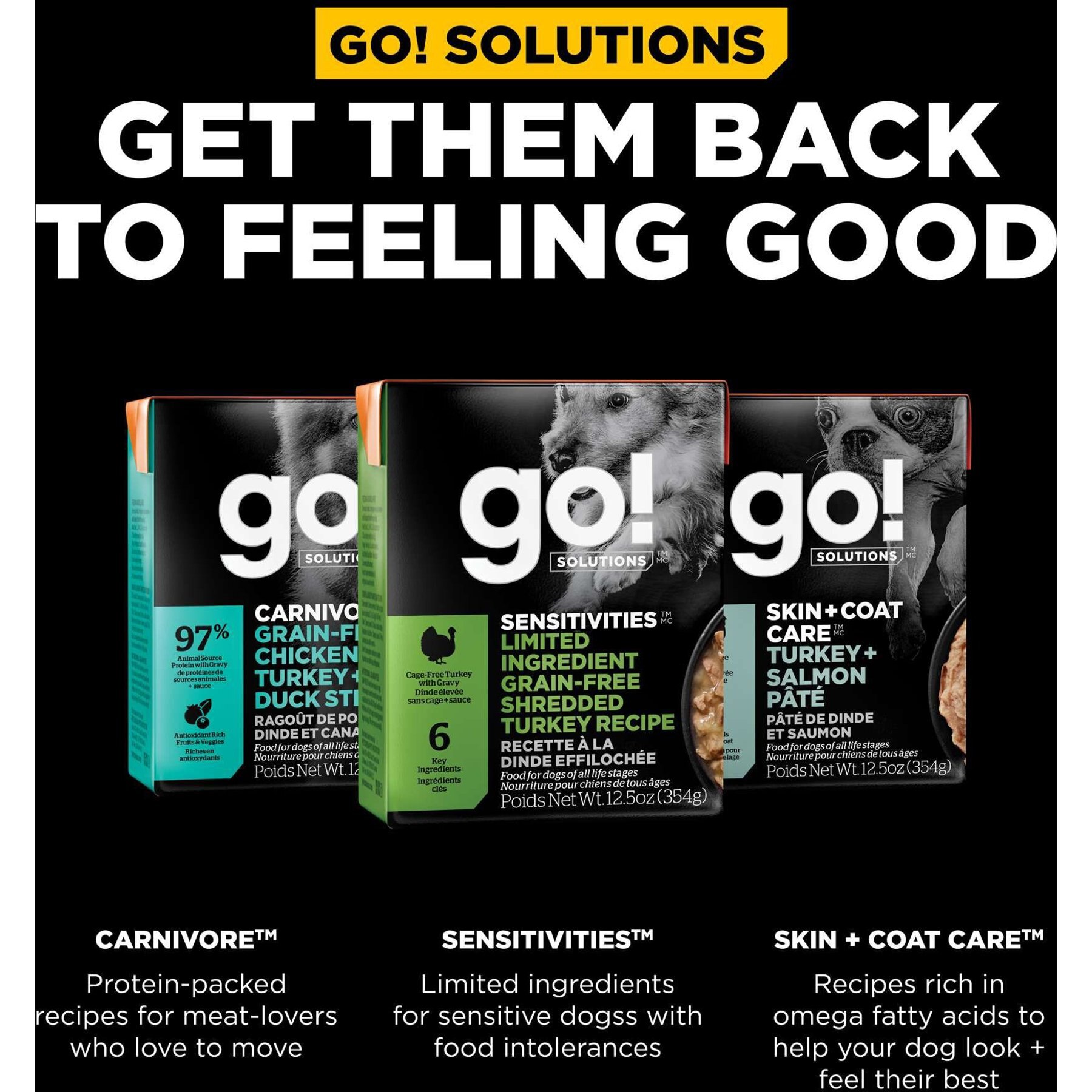Go! Solutions Sensitivities Limited Ingredient Grain-Free Shredded Turkey Dog Food