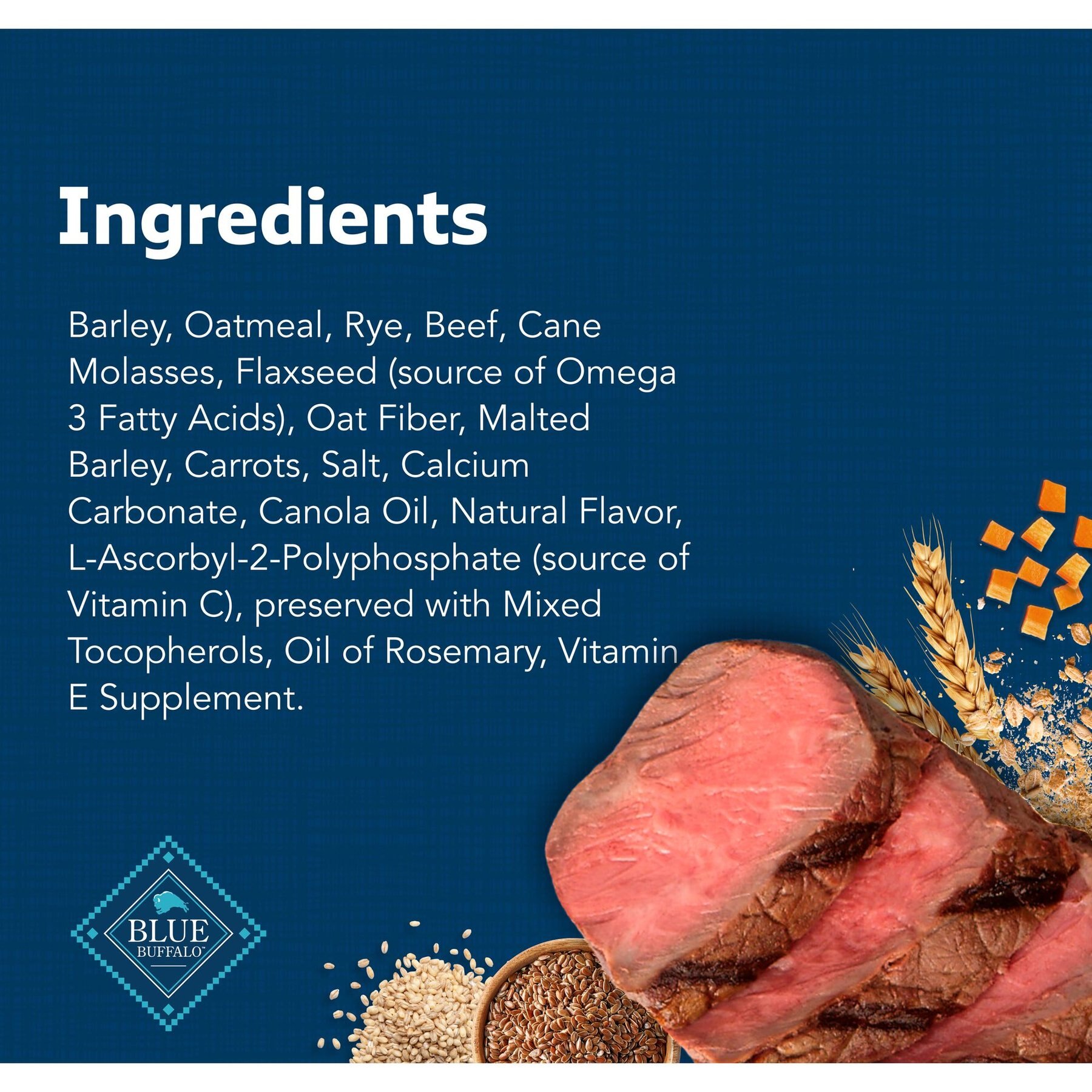 Blue Buffalo Health Bars Baked Beef Dog Treats