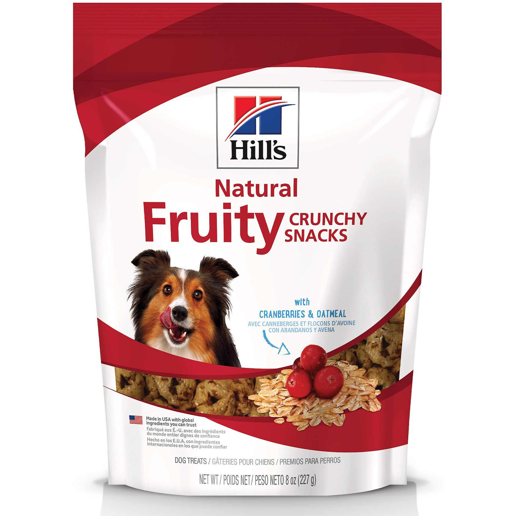 Hill's Natural Fruity Snacks with Cranberries & Oatmeal Crunchy Dog Treats