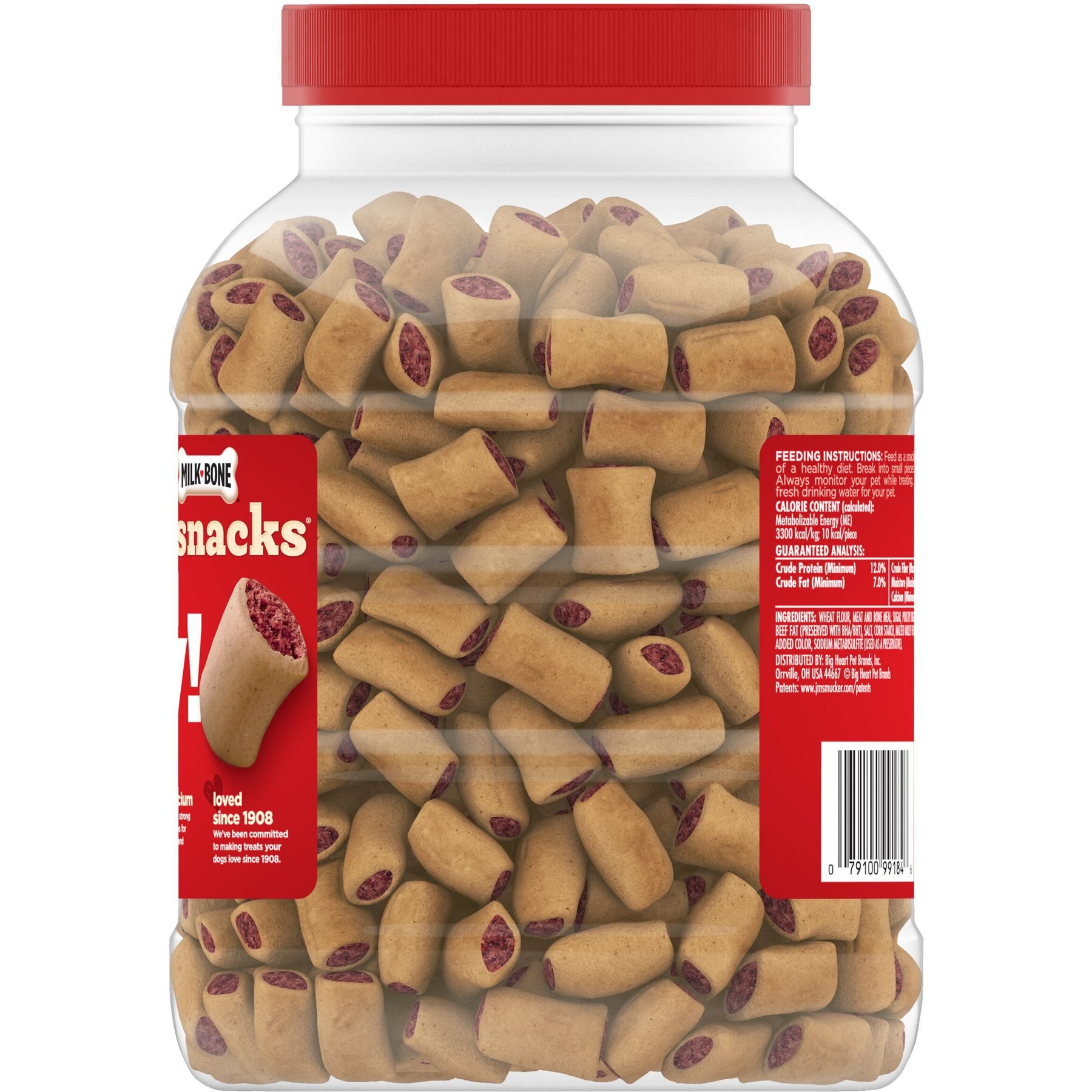 Milk-Bone MaroSnacks Bacon Flavor Dog Treats, 40-oz tub