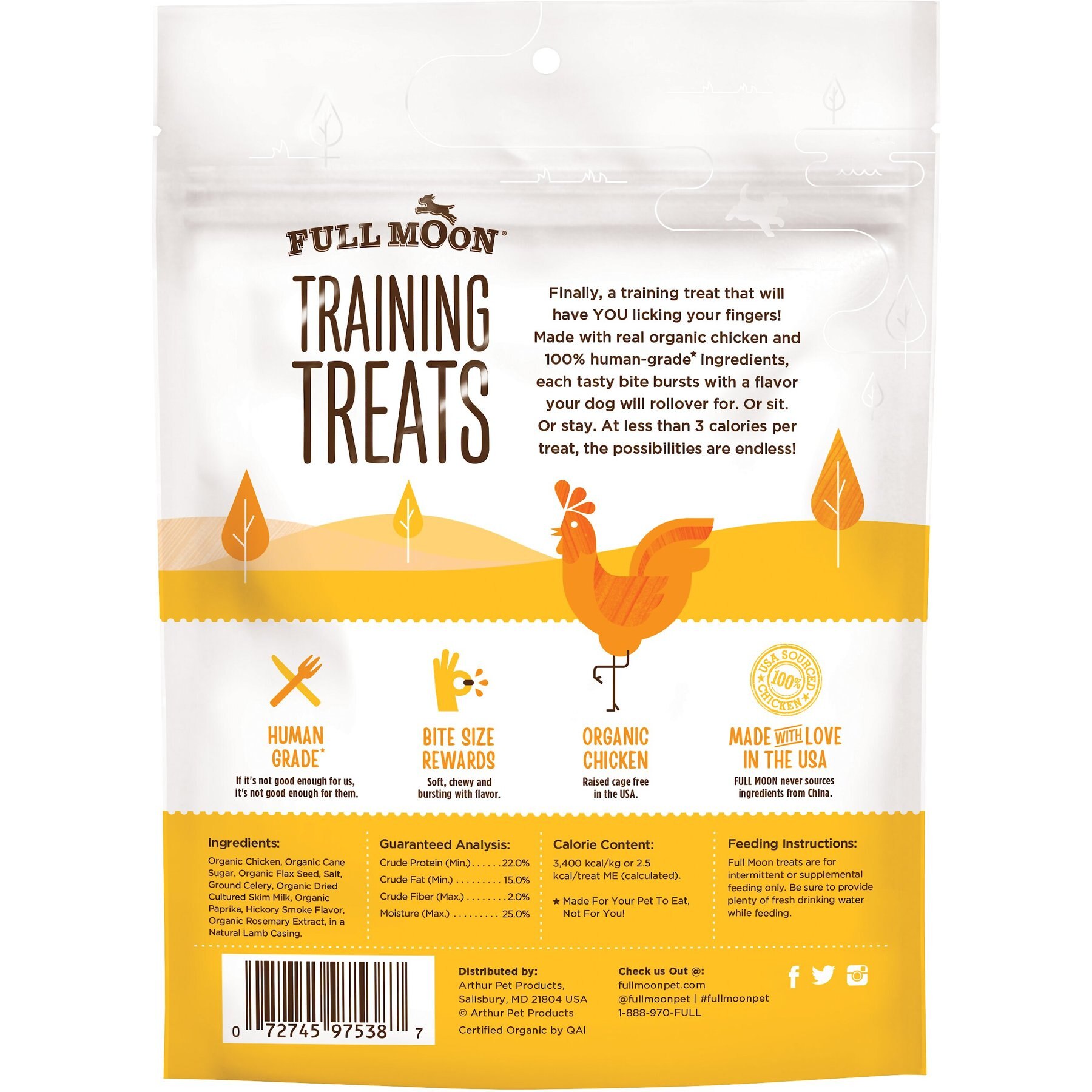 Full Moon Organic Chicken Training Grain-Free Dog Treats