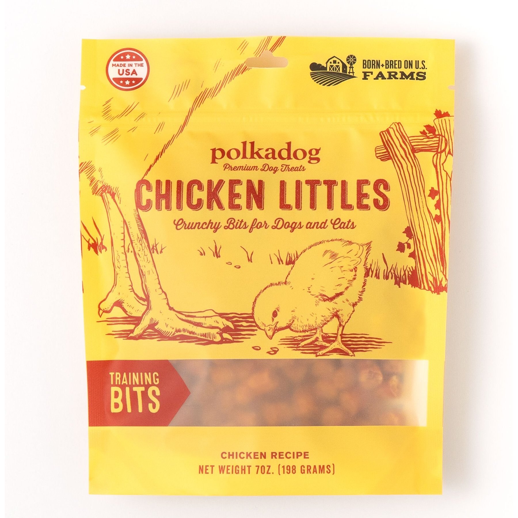 Polkadog Chicken Littles Training Bits Dehydrated Dog & Cat Treats
