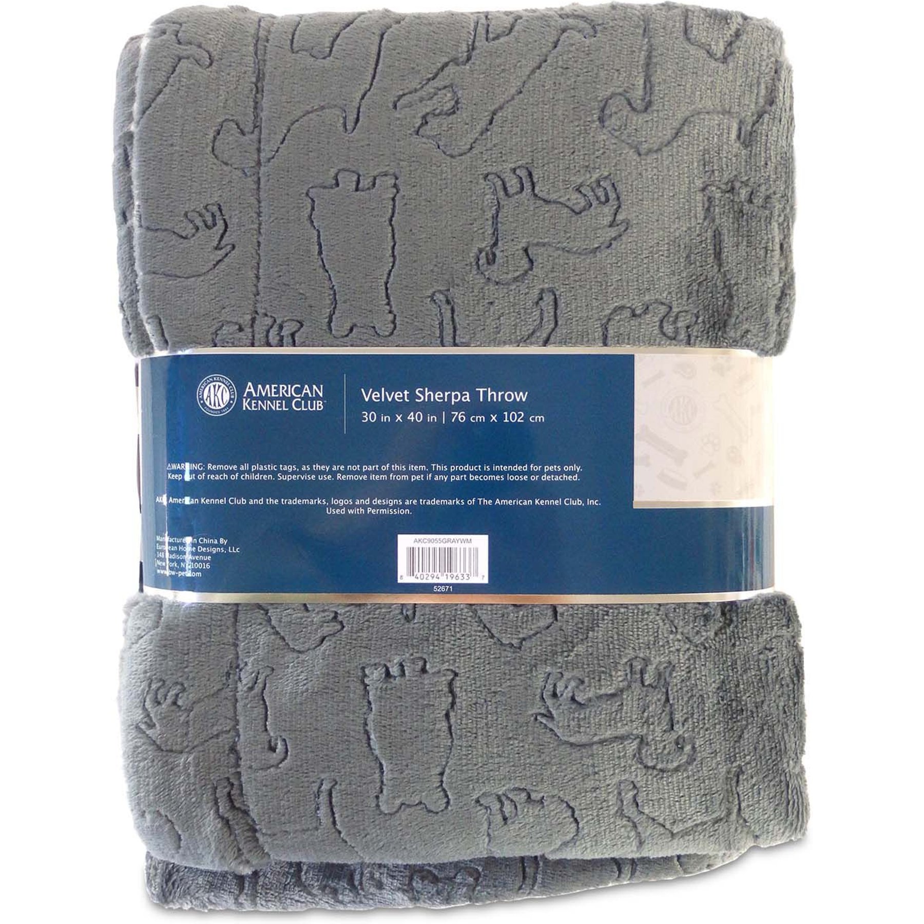American Kennel Club AKC Dog Blanket & Plush Bear Set
