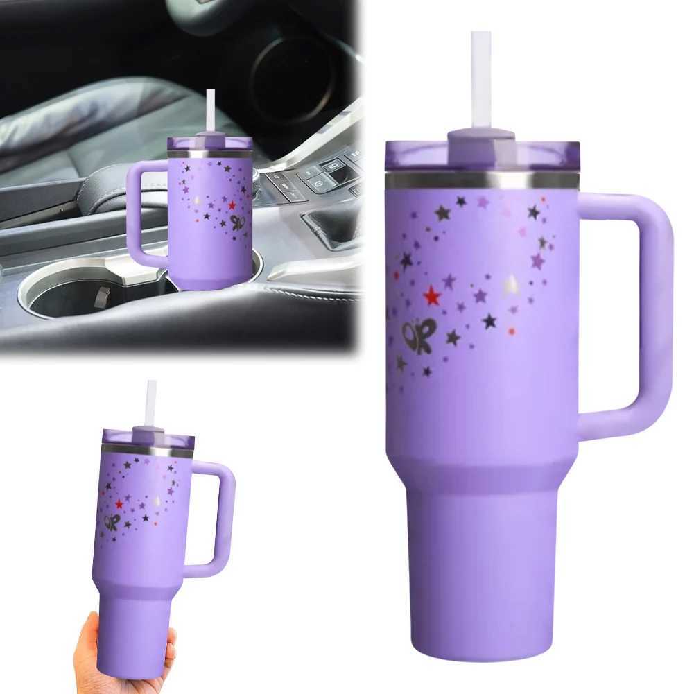 High Quality 40 oz Insulated with Lid Straw Vacuum Cleaner Insulated Cup Stainless Steel Vacuum Heat Insulated g for Cold and Hot Stand T241121