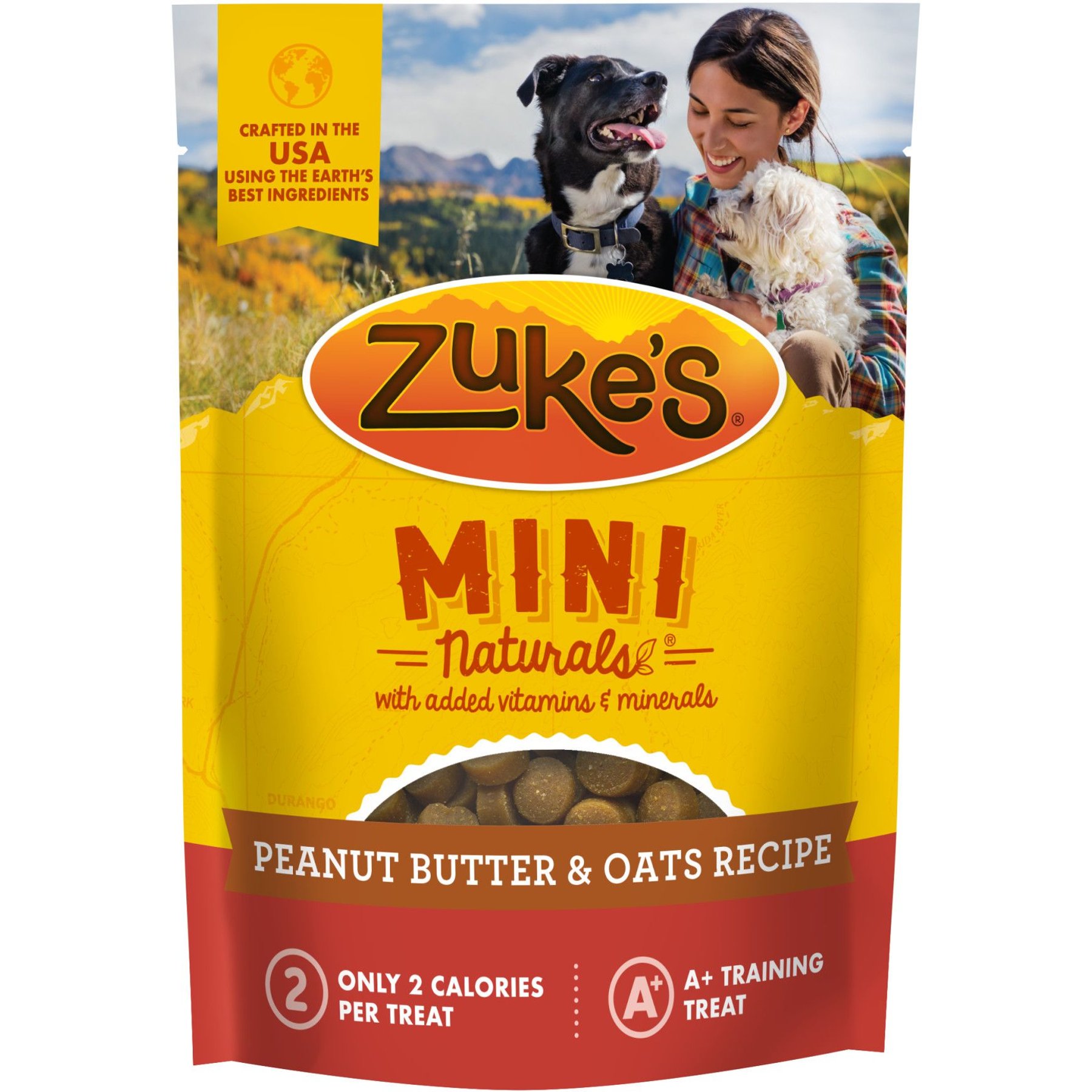 Zuke's Mini Naturals Peanut Butter & Oats Recipe Training Dog Treats