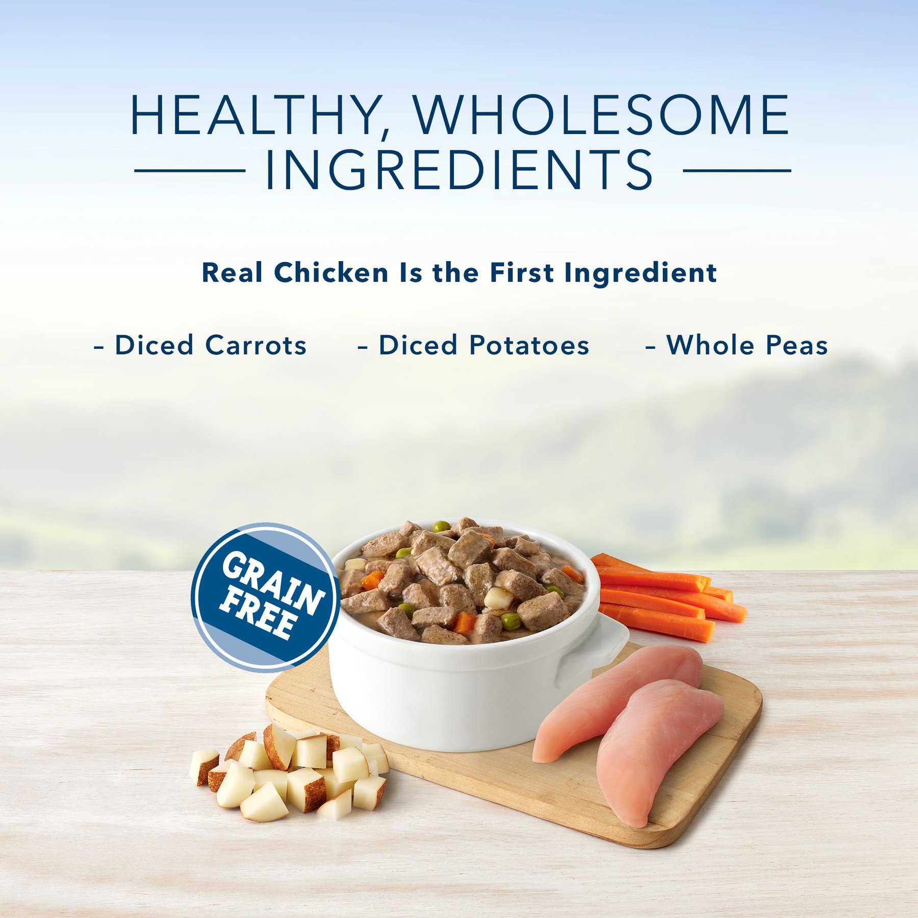 Blue Buffalo Blue's Country Chicken Stew Grain-Free Canned Dog Food