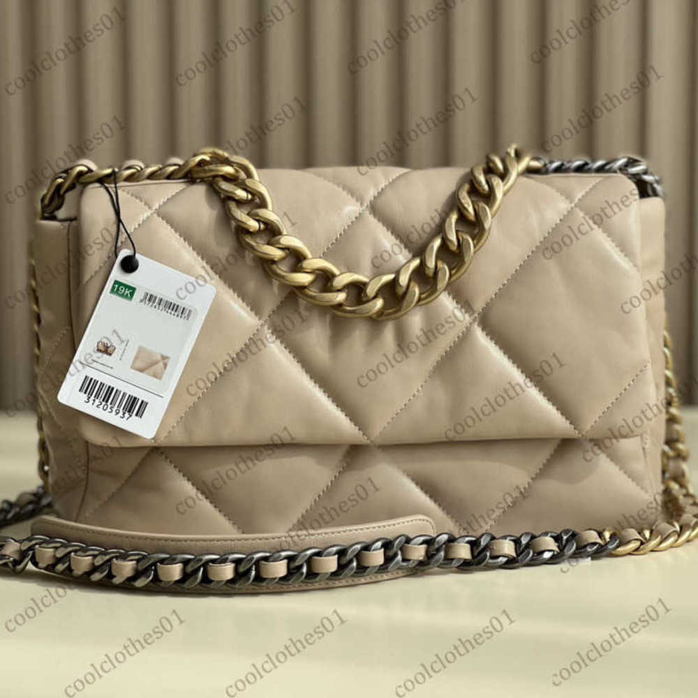 Shoulder Bags 10A Designer Bag Goat Skin Flap Purse Gold and Silver Stitching Chain Handbags Diamond Lattice