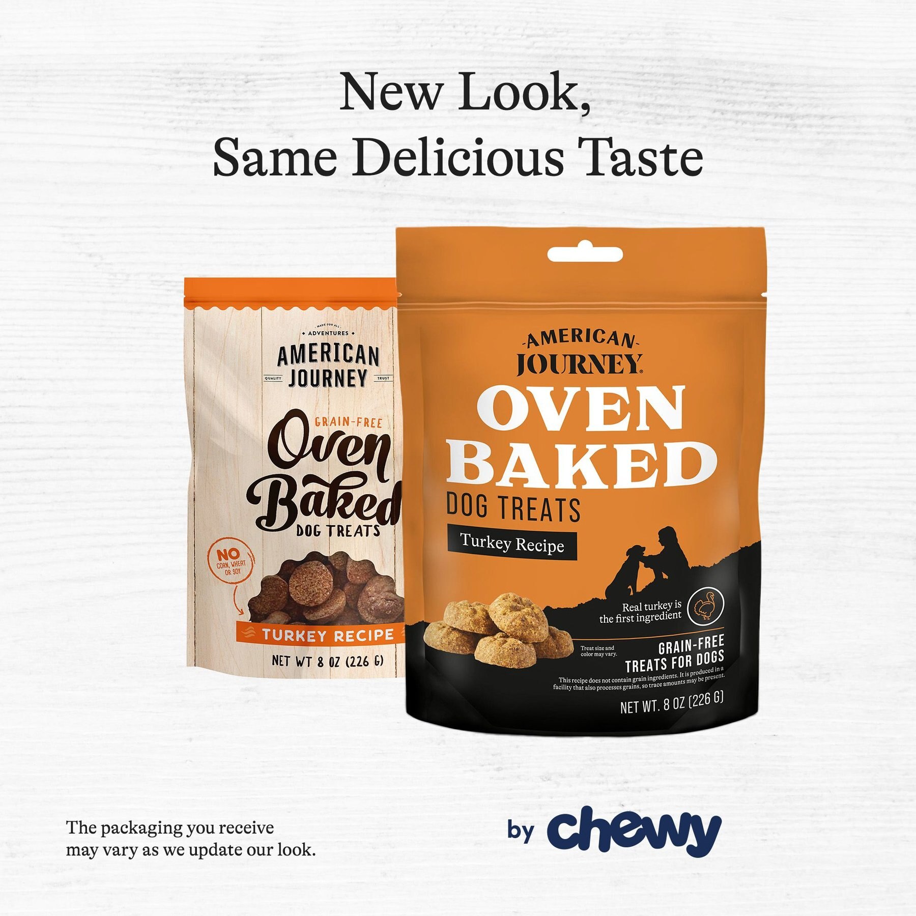 American Journey Turkey Recipe Grain-Free Oven Baked Crunchy Biscuit Dog Treats