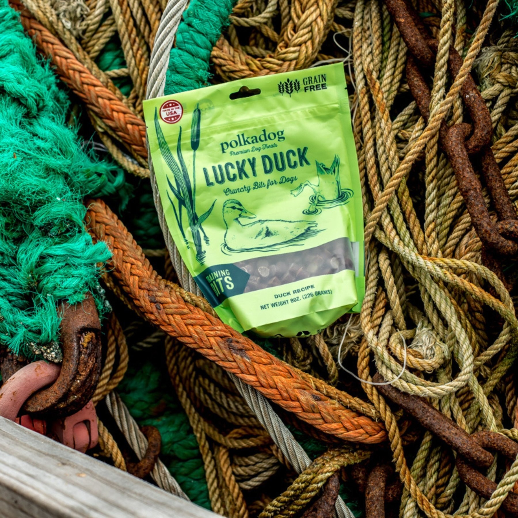 Polkadog Lucky Duck Training Bits Dehydrated Dog Treats