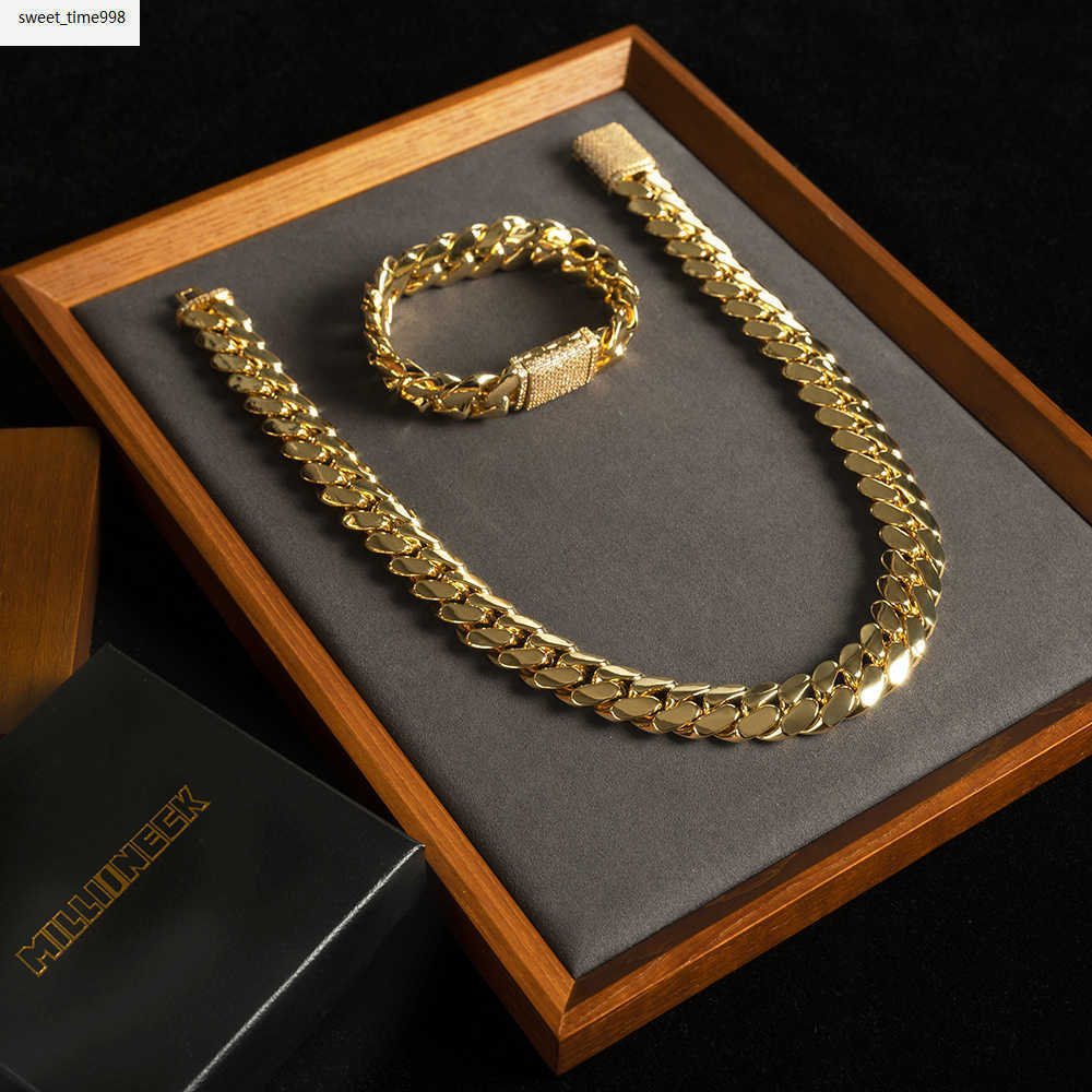 Wholesale Choker Custom Link Gold 20mm Miami Cuban Chain Necklace