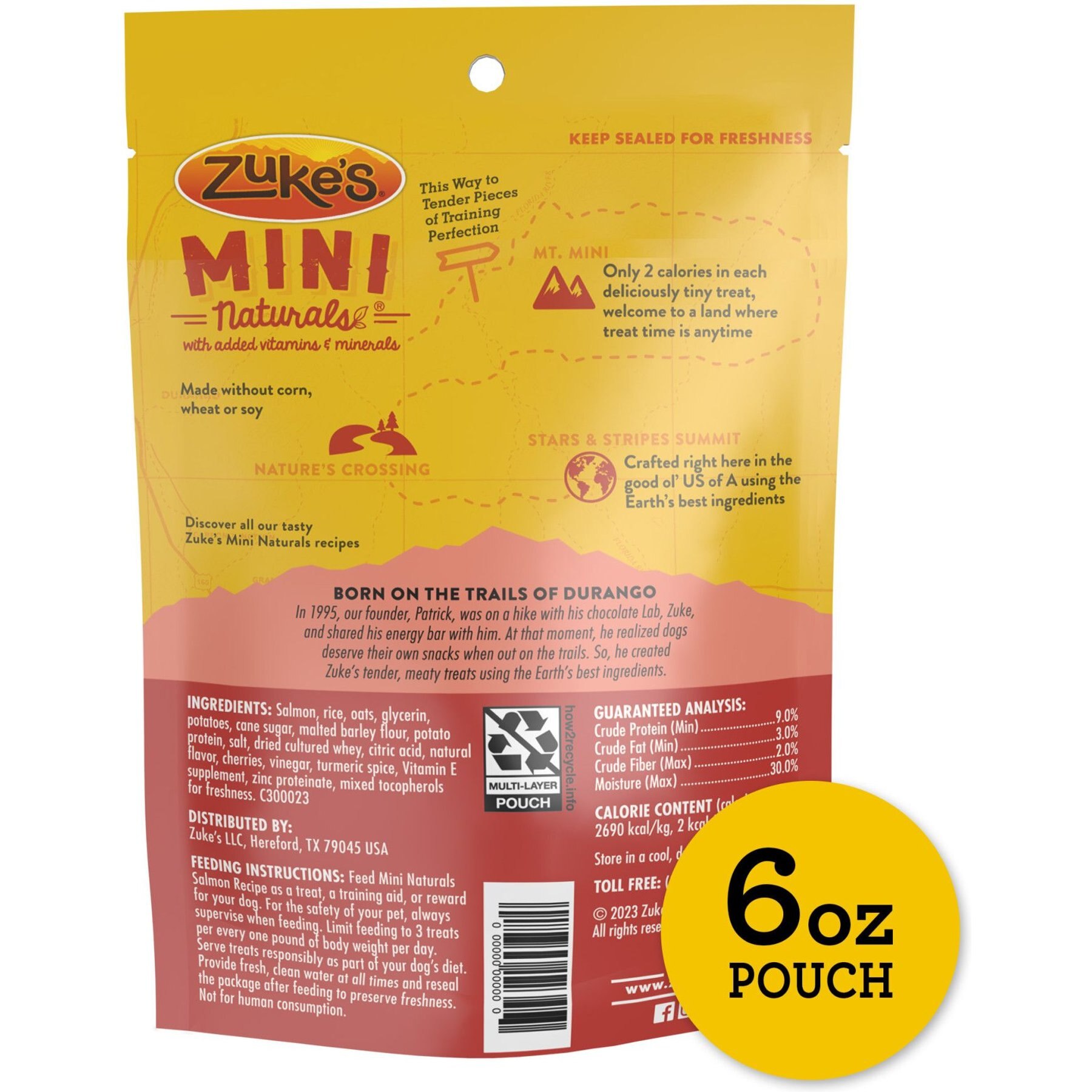 Zuke's Mini Naturals Salmon Recipe Training Dog Treats