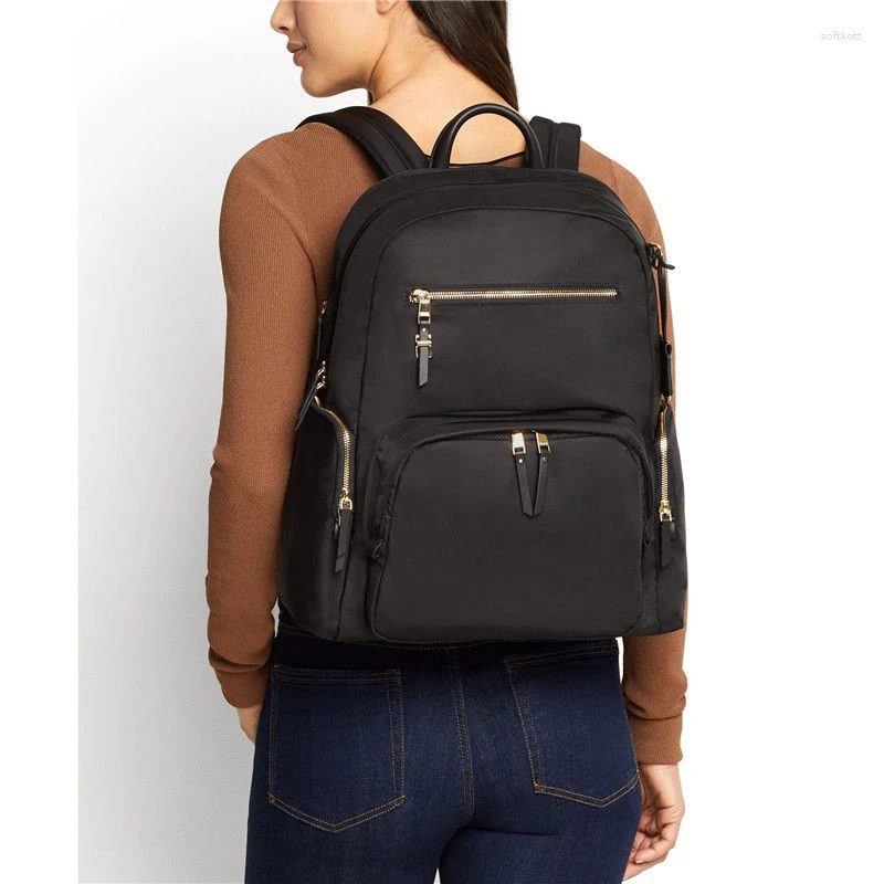 Backpack 196300 Women's Nylon Large Capacity Schoolbag Computer Bag Waterproof Travel