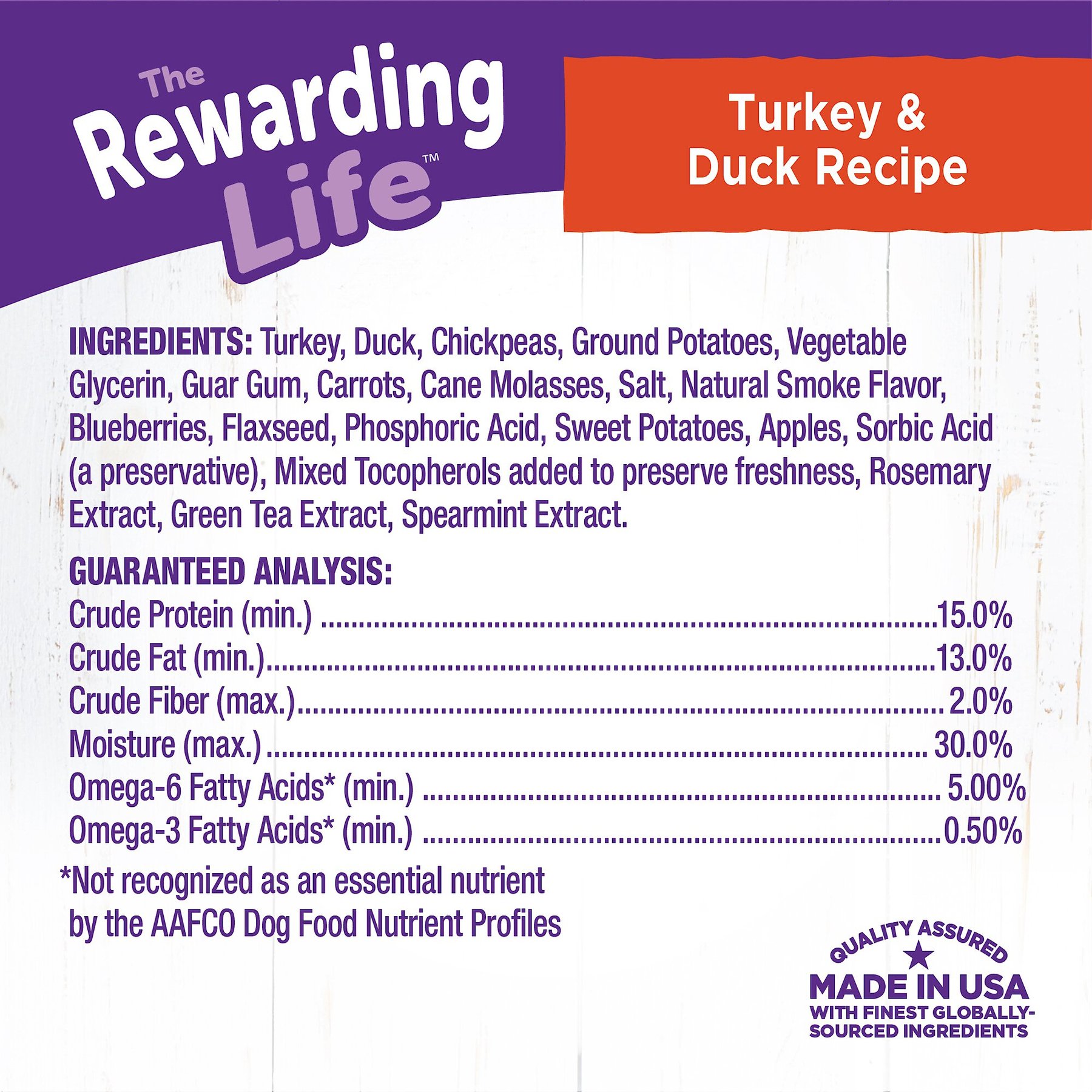 Wellness The Rewarding Life Turkey & Duck Soft & Chewy Dog Treats