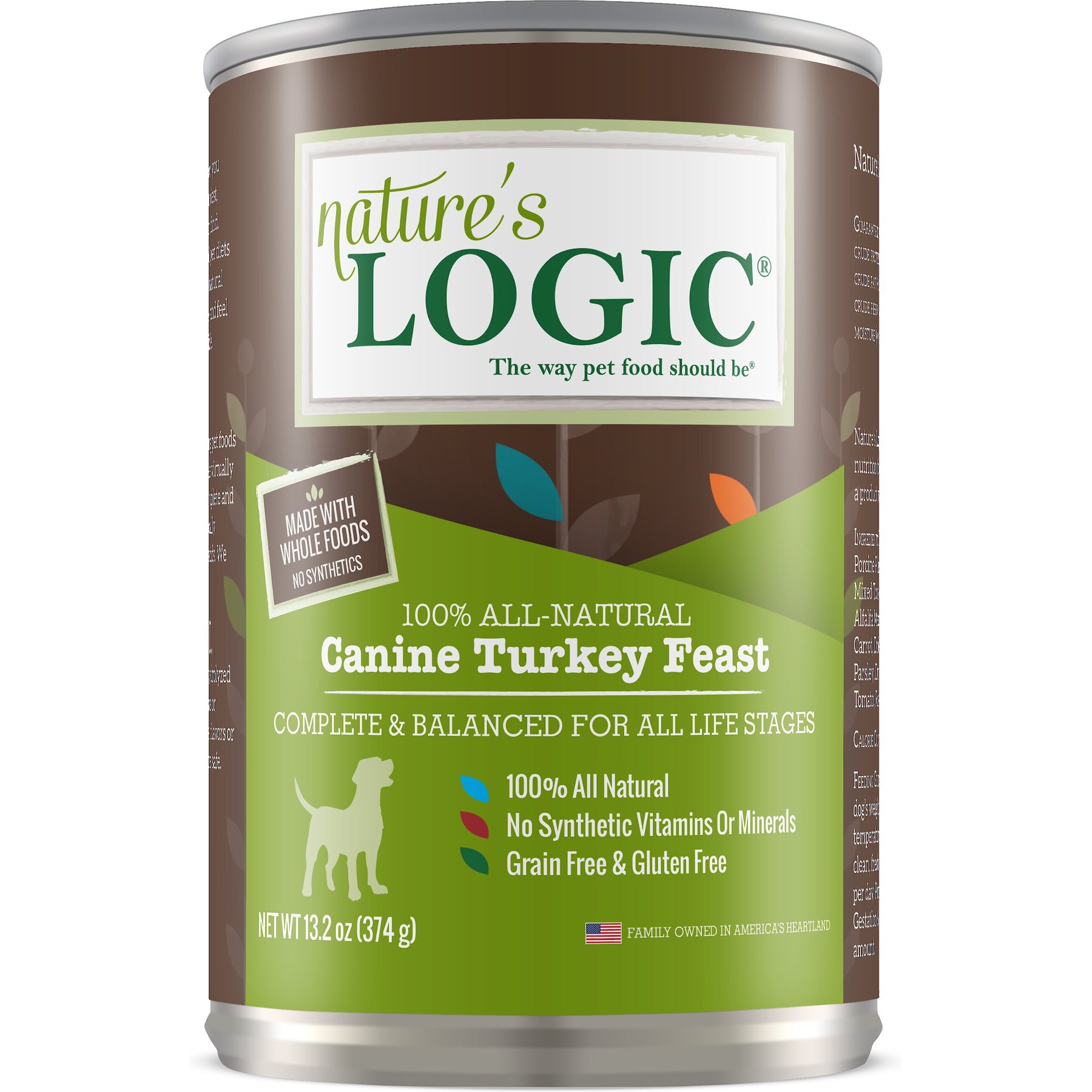Nature's Logic Canine Turkey Feast All Life Stages Grain-Free Canned Dog Food