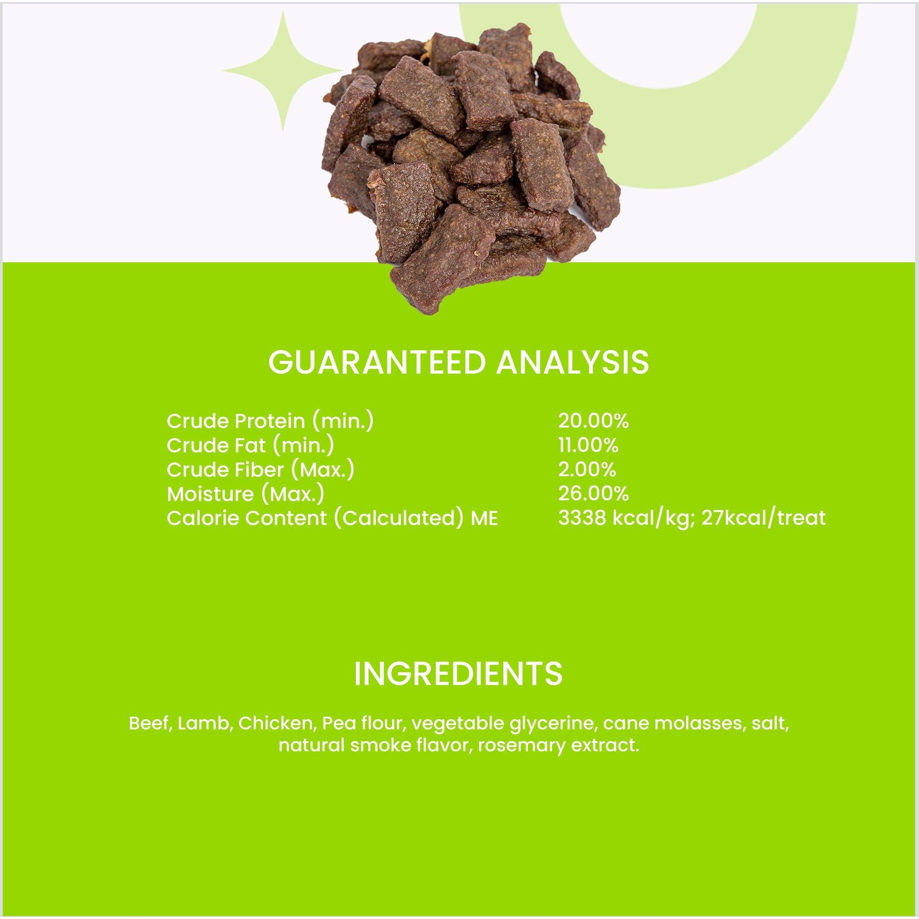 I and Love and You Nice Jerky Bites Beef and Lamb Grain-Free Dog Treats