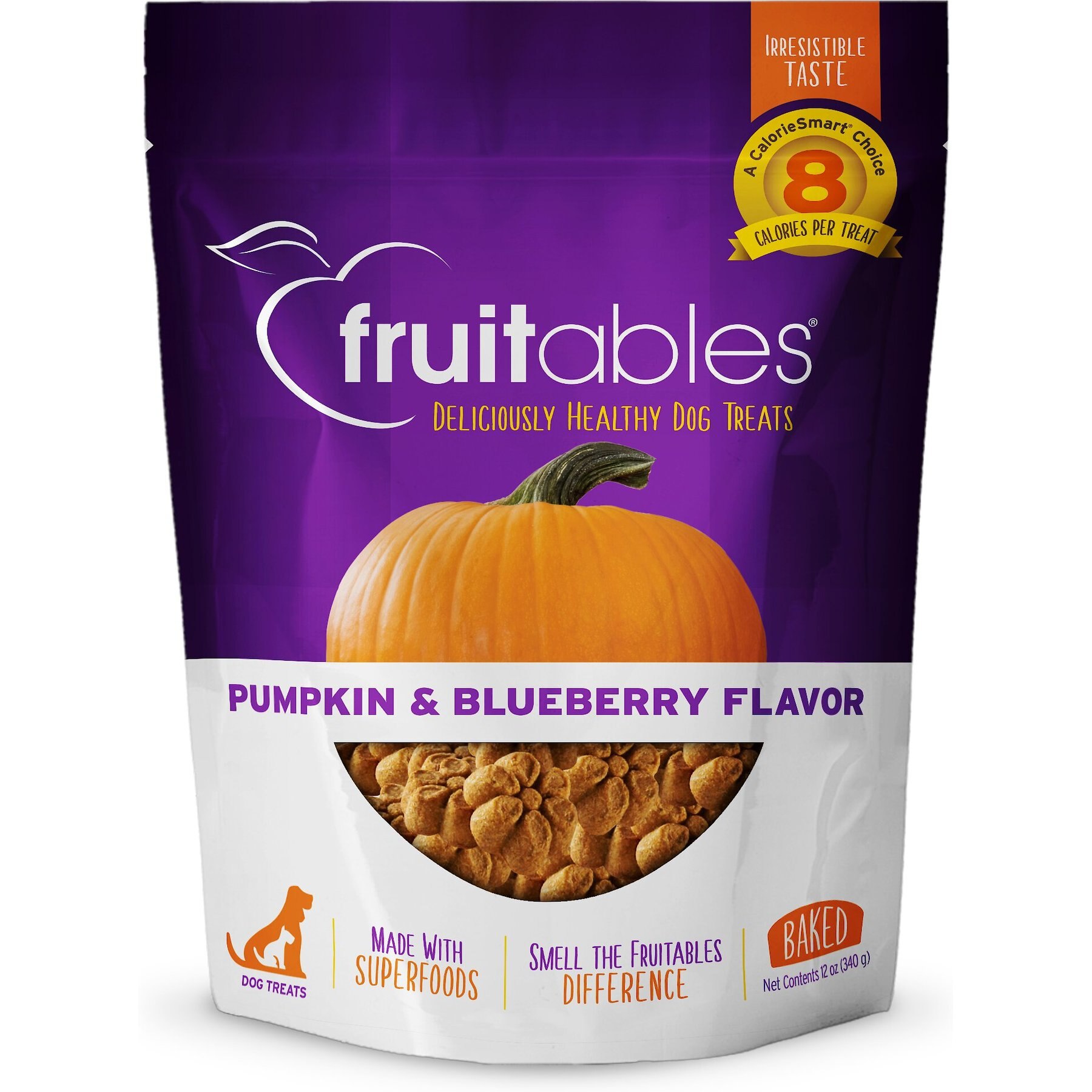 Fruitables Pumpkin & Blueberry Flavor Dog Treats