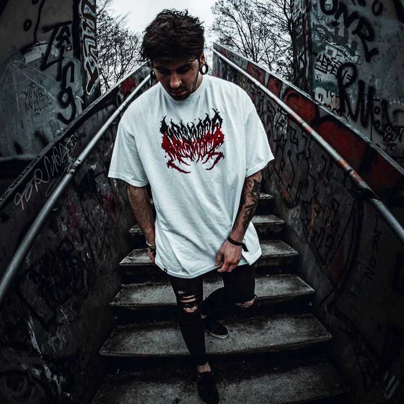 Men's T-Shirts West Coast Gangster Loop Short Slve T-Shirt Vintage Hip Hop Tshirt Men Oversized T Casual O-neck Women Cotton Top Strtwear Y240420