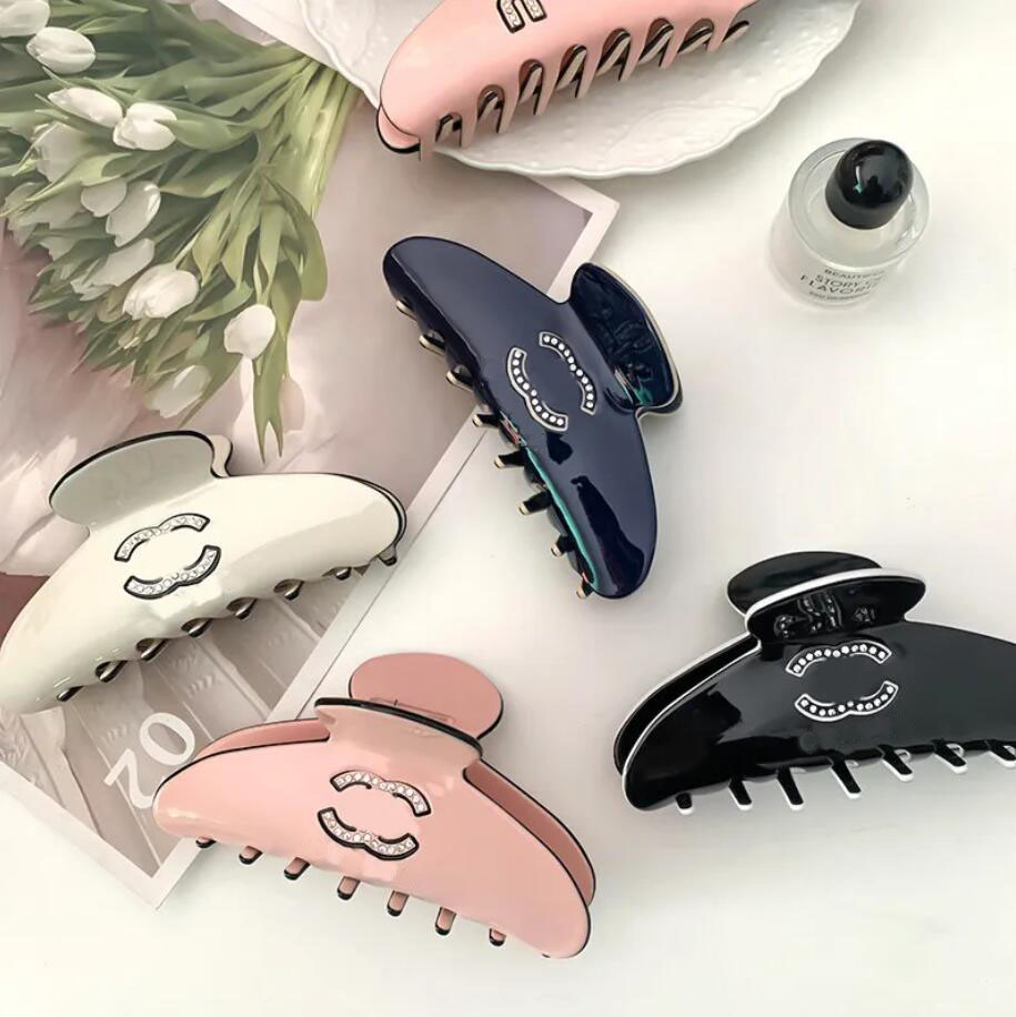 Diamond Hair Clip Brand Hair Clamp Designer Claw Clip Luxury Hair Jewelry Classic Design Shark Hair Clip Headwear Barrettes Hair Accessories
