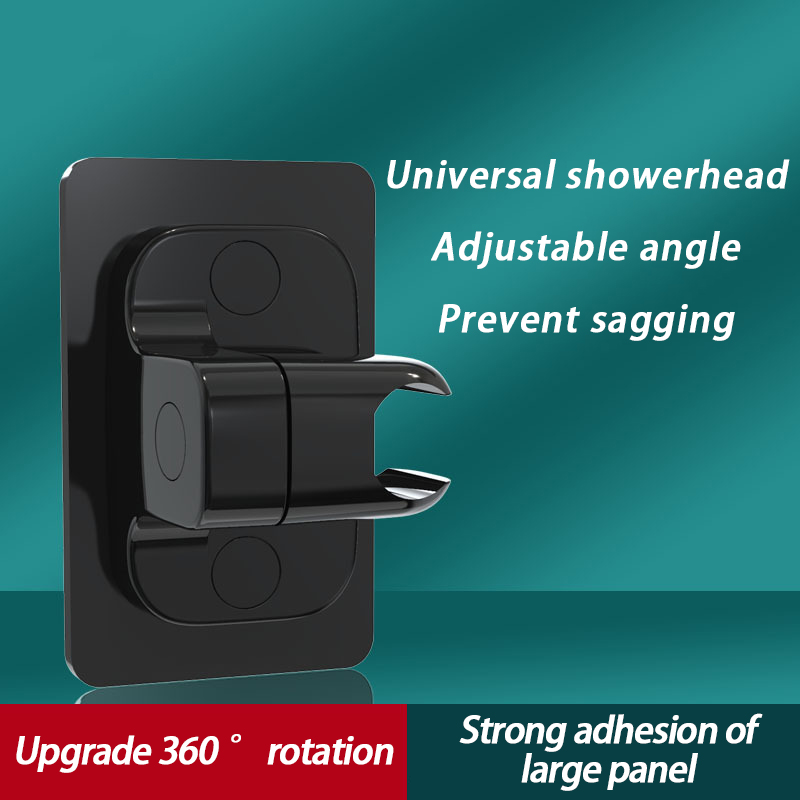 No-punch shower bracket bathroom shower head nozzle rain accessories fixer flower sun rosette wall bottom hanging seat wholesalers