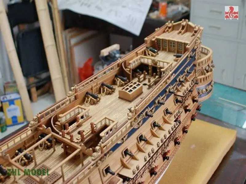 ZHL San Felipe 1690 Wooden Model Ship Kit 1/50 47 inch Yuan Qing W241120