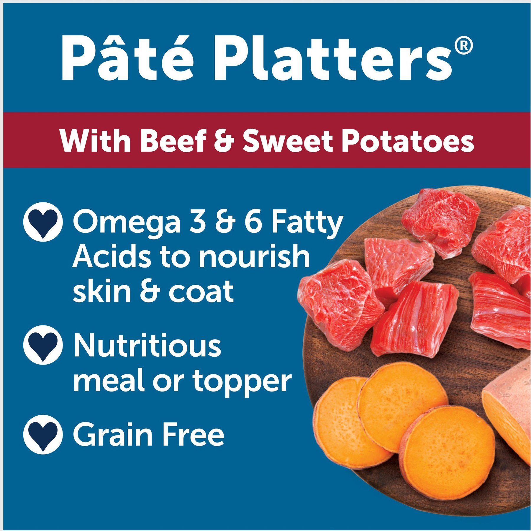 Bil-Jac Pate Platters with Beef & Sweet Potatoes Canned Dog Food