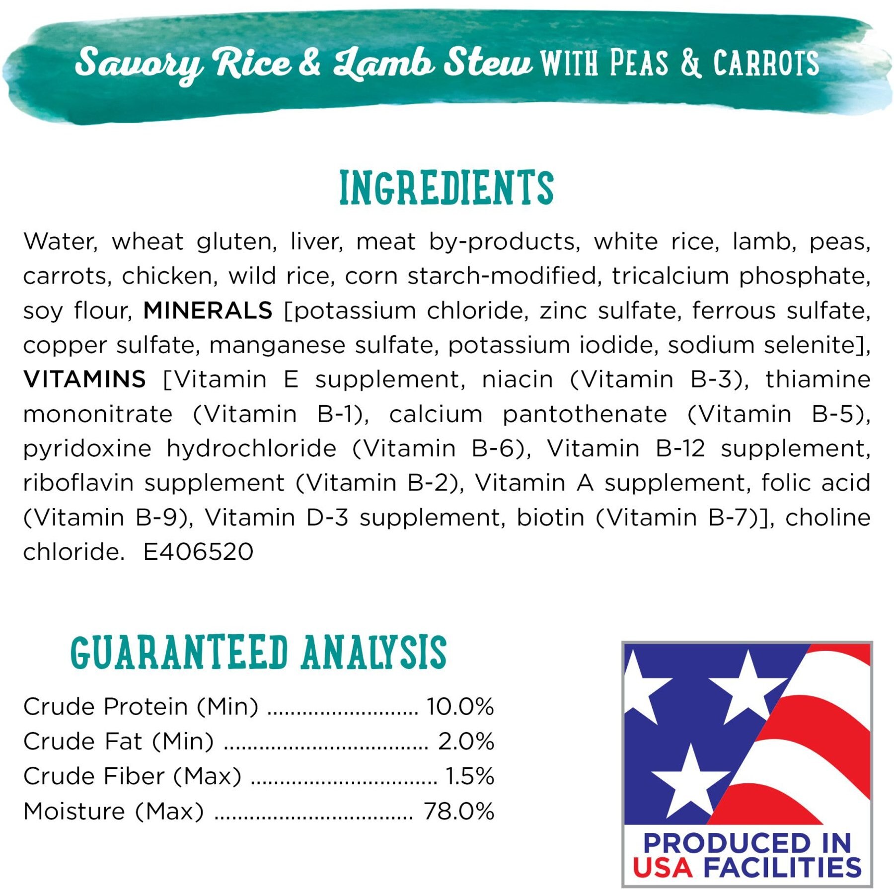 Purina Beneful Prepared Meals Savory Rice & Lamb Stew with Peas & Carrots Wet Dog Food