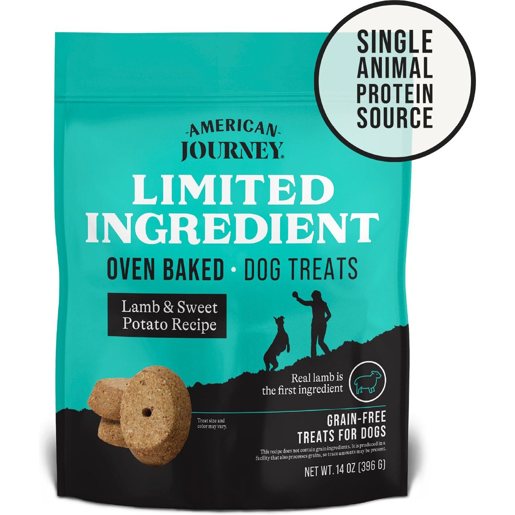 American Journey Lamb & Sweet Potato Recipe Limited Ingredient Dog Treats, 14-oz bag
