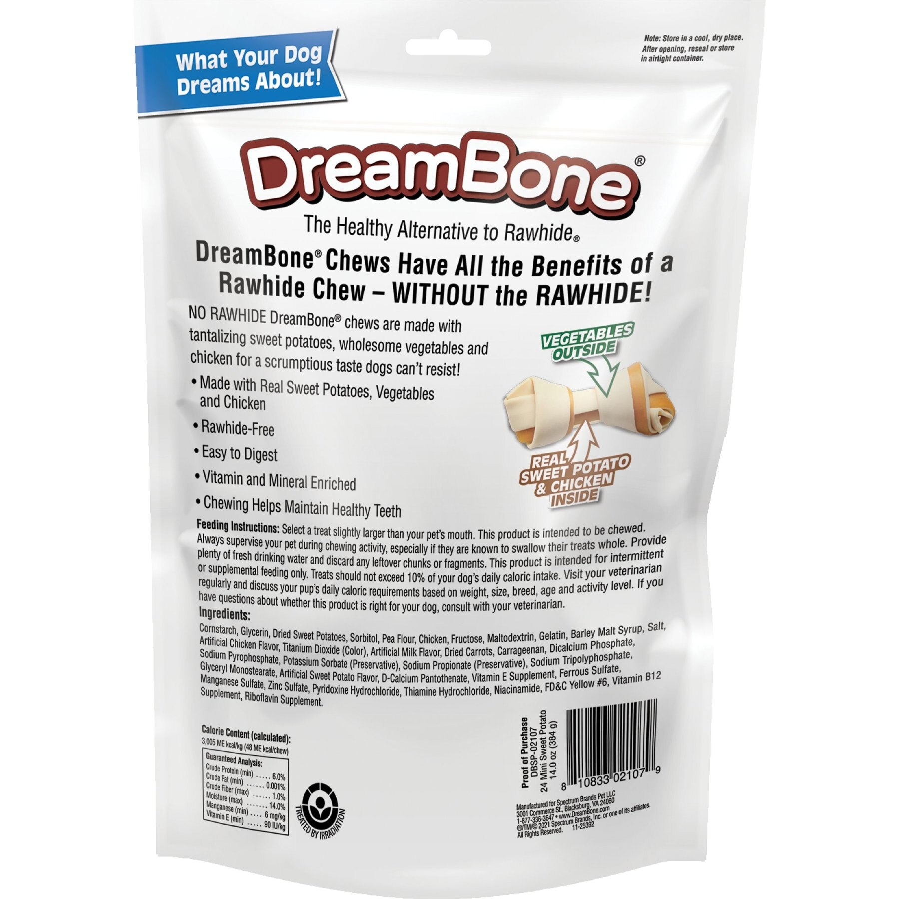 DreamBone Mini Sweet Potato Chews Dog Treats