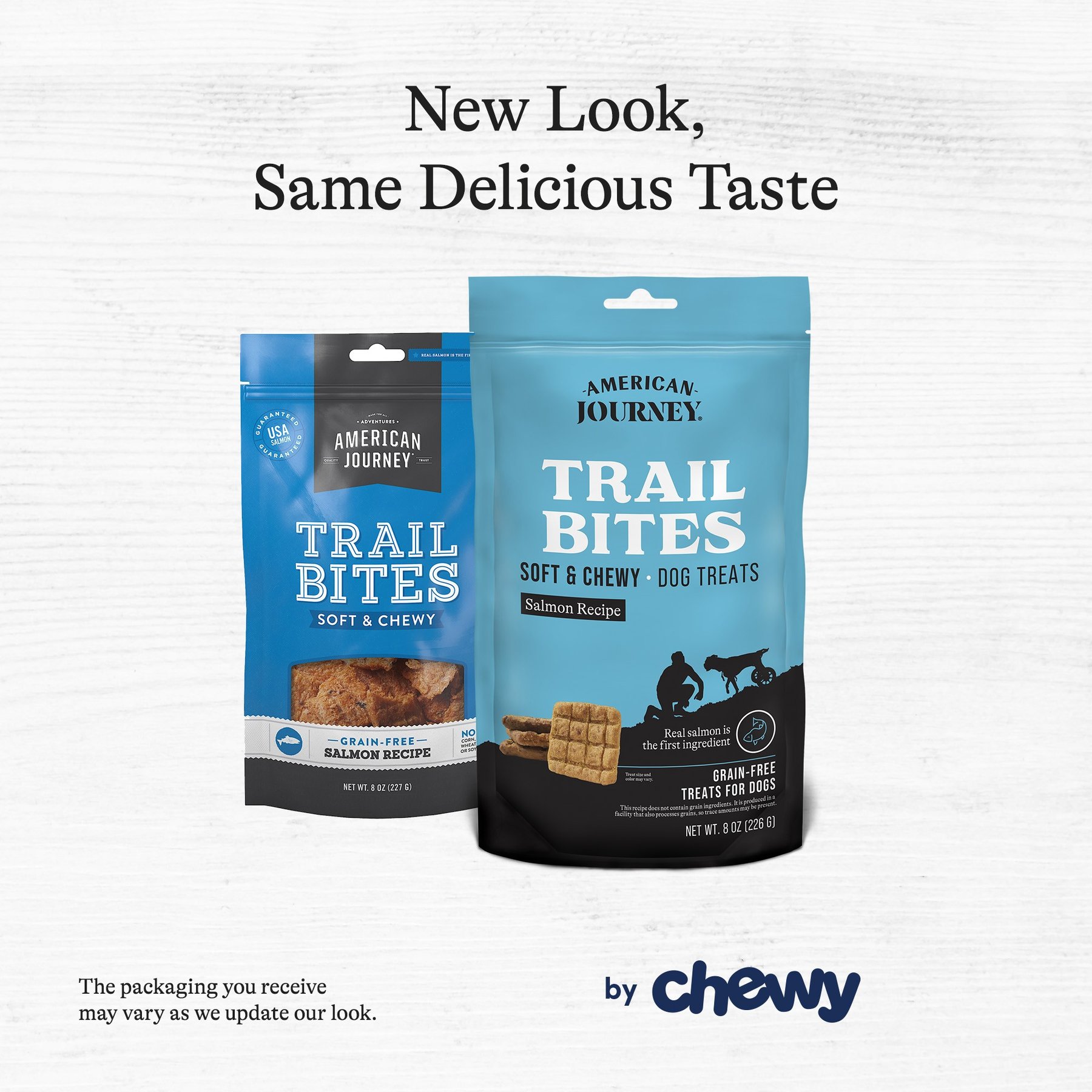 American Journey Salmon Recipe Trail Bites Grain-Free Soft & Chewy Dog Treats, 8-oz bag
