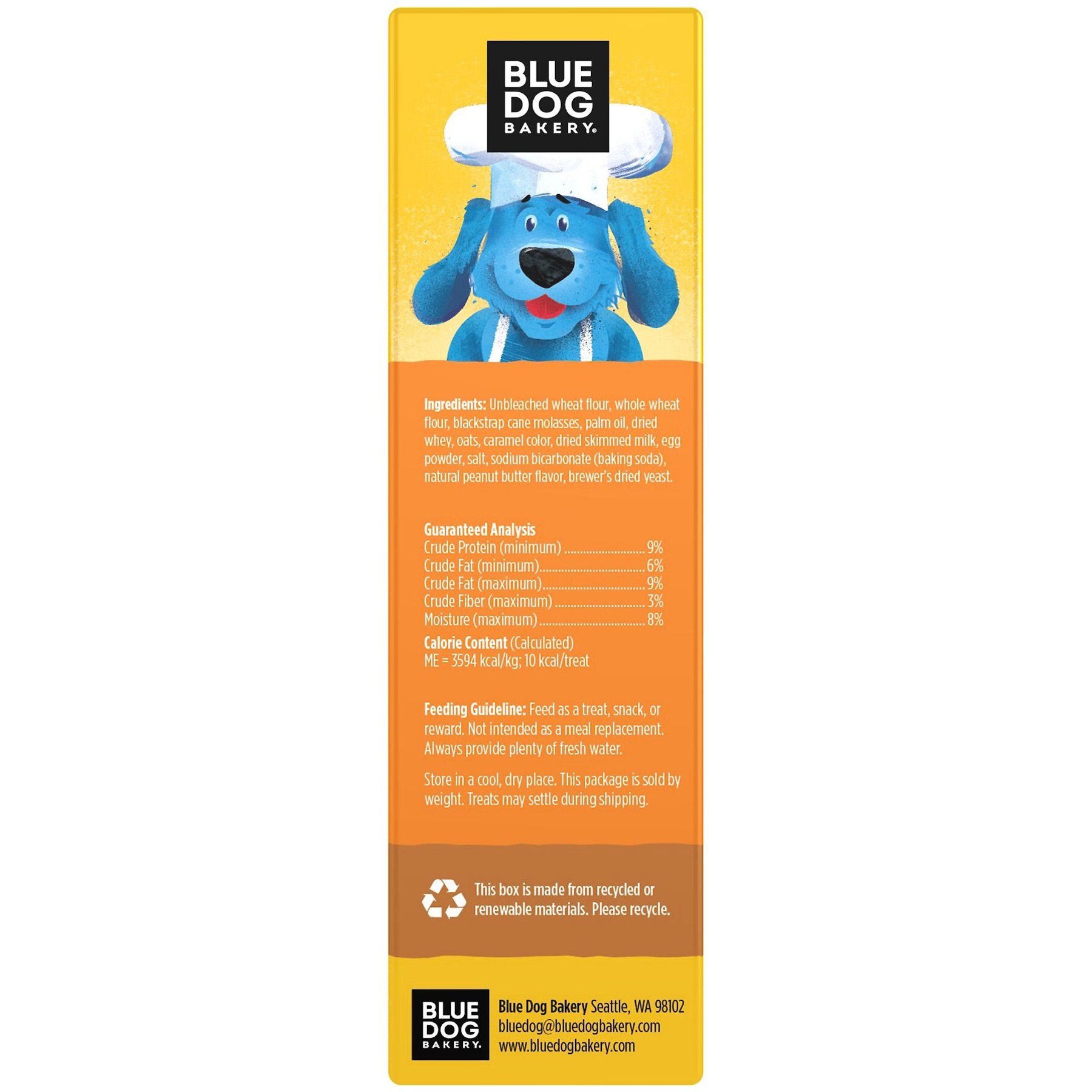 Blue Dog Bakery Doggie Paws Peanut Butter Dog Treats