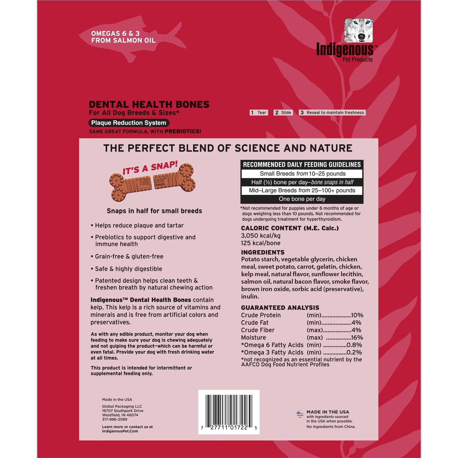 Indigenous Pet Products Smoked Bacon Grain-Free Dental Dog Treats