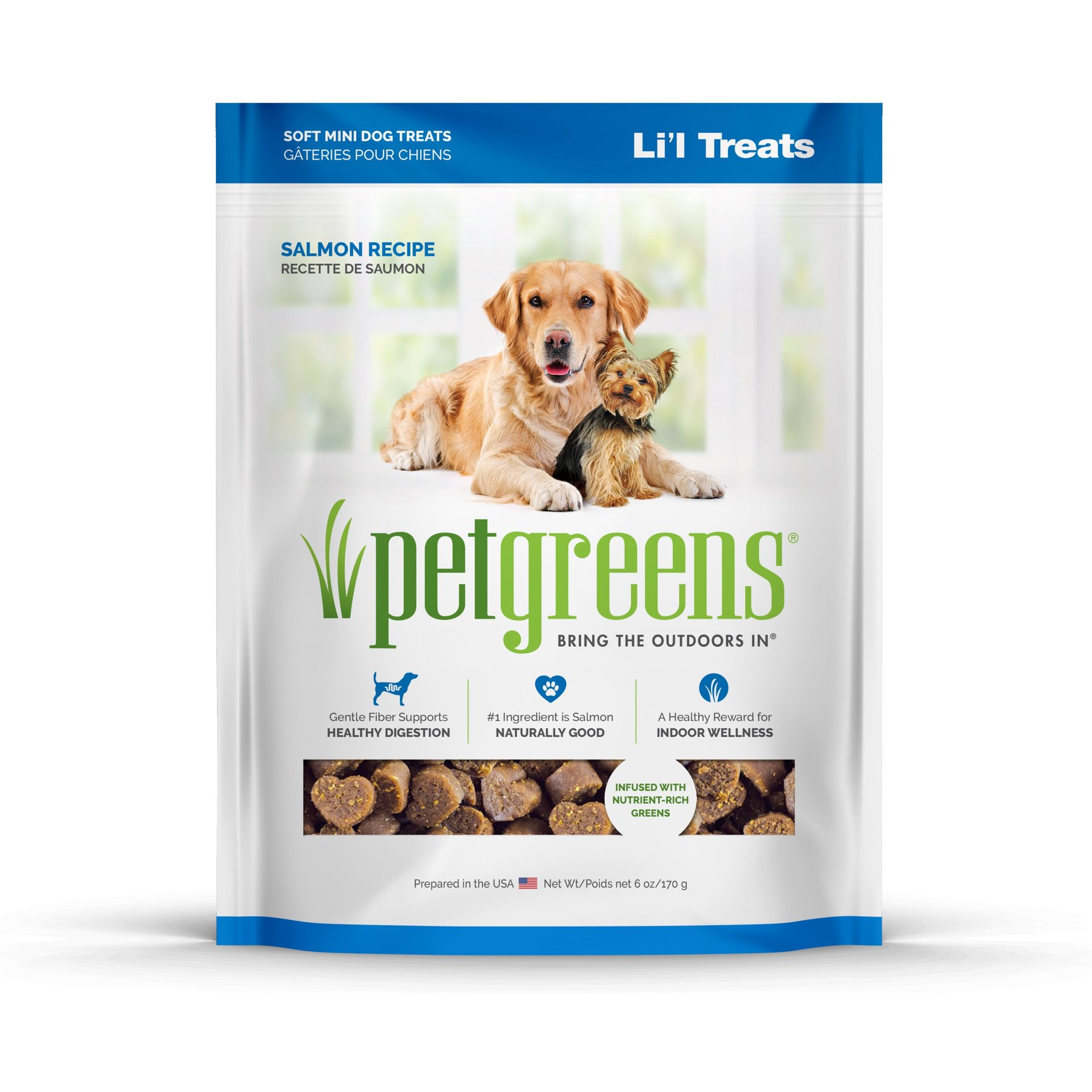 Pet Greens Healthy Salmon Semi-Moist Li'l Dog Treats