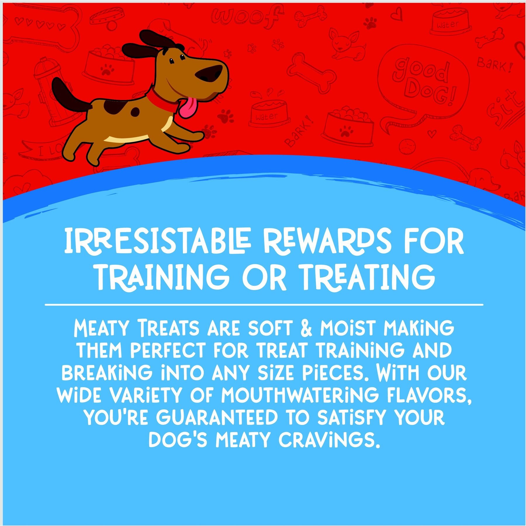 Meaty Treats Meatball Delights Smoked Chicken & Rice Recipe Soft & Chewy Dog Treats