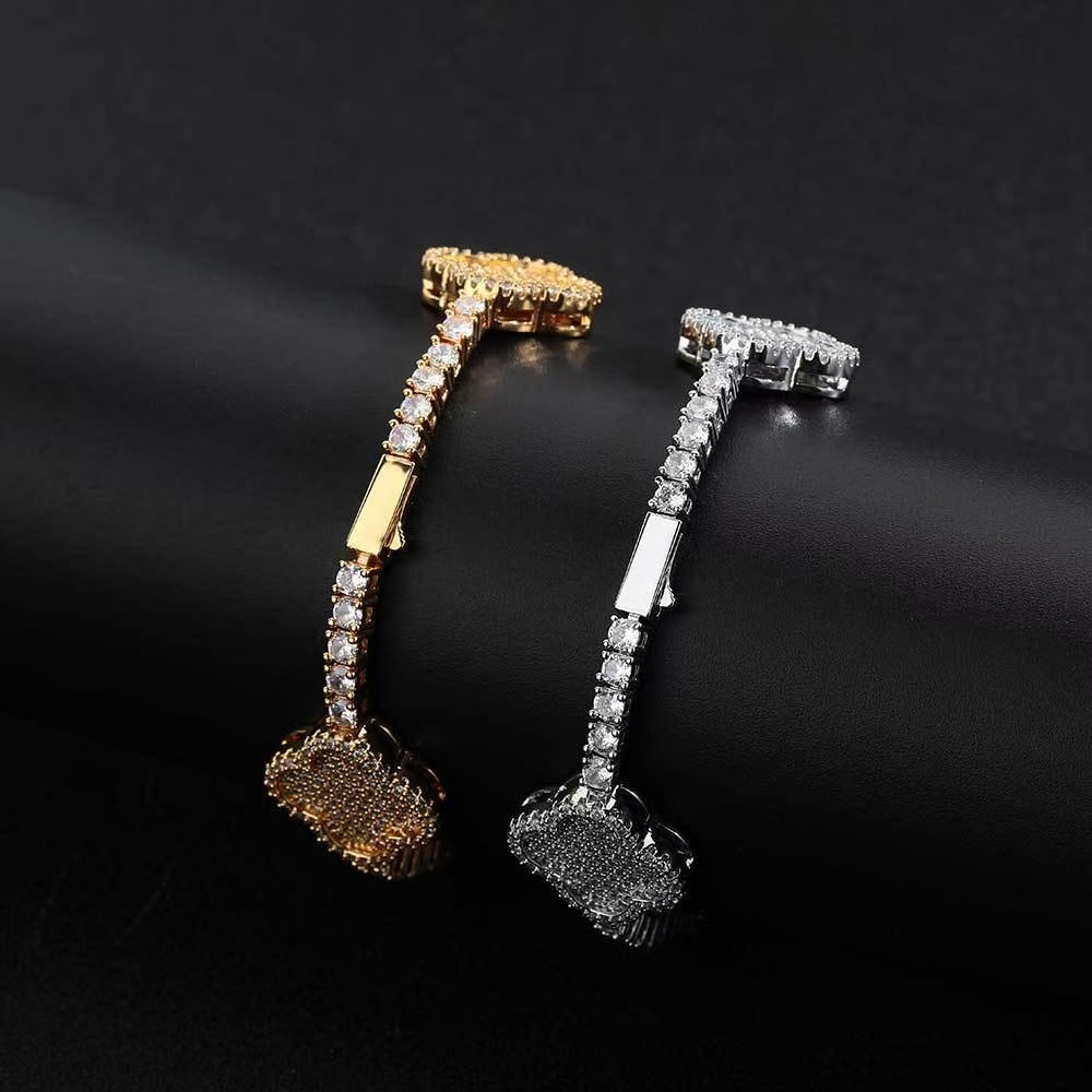 Fashion women design 925 silver VVS Moissanite diamond Ice out tennis bracelet fashions new arrival