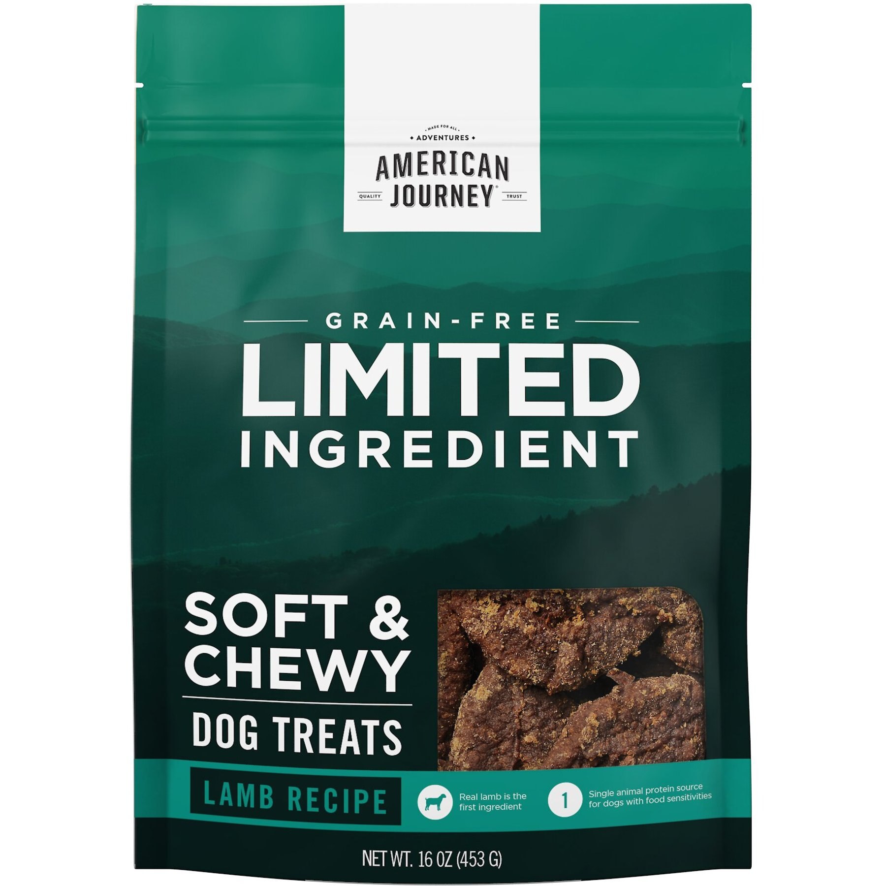American Journey Limited Ingredient Grain-Free Lamb Recipe Soft & Chewy Dog Treats, 16-oz bag