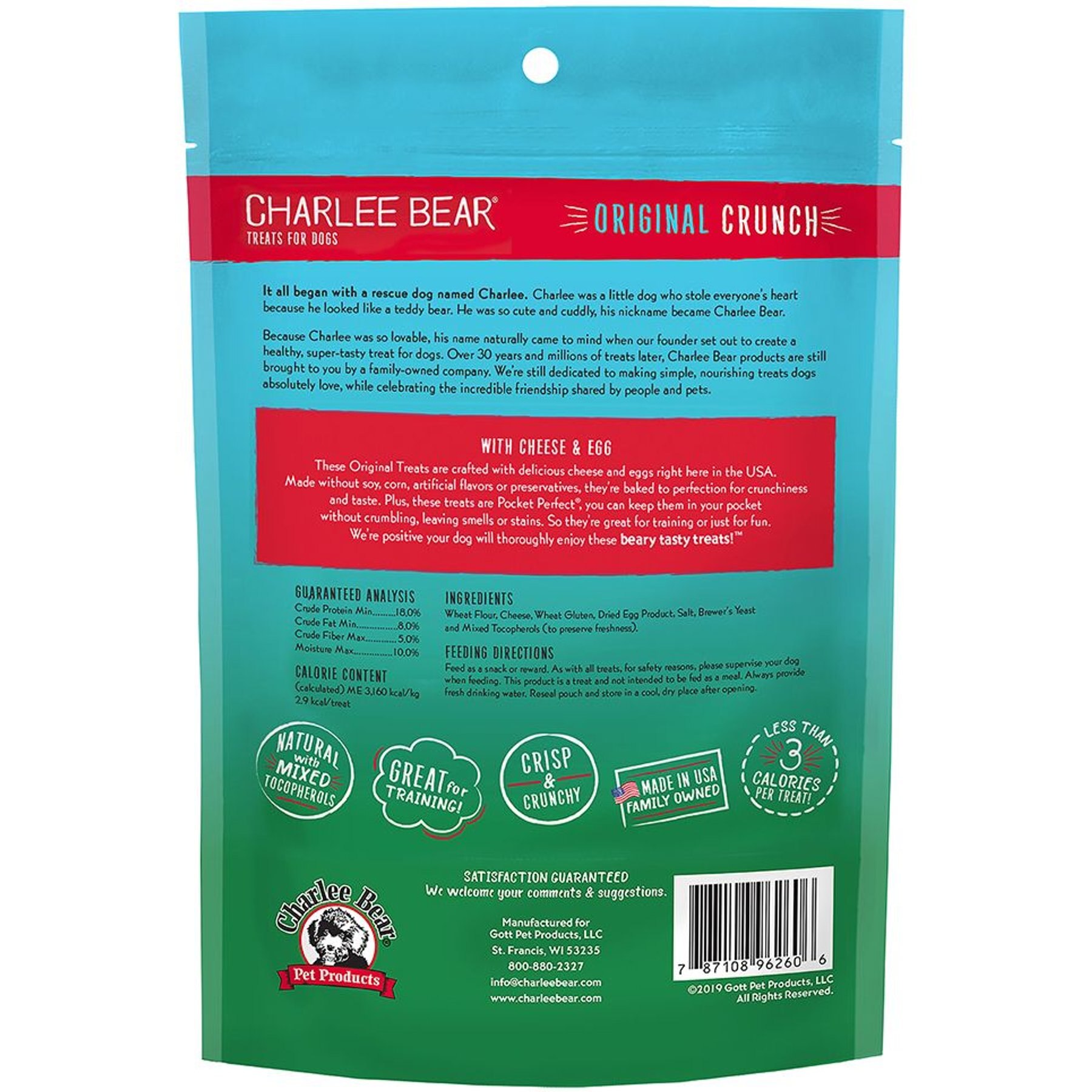 Charlee Bear Cheese & Egg Flavor Dog Treats