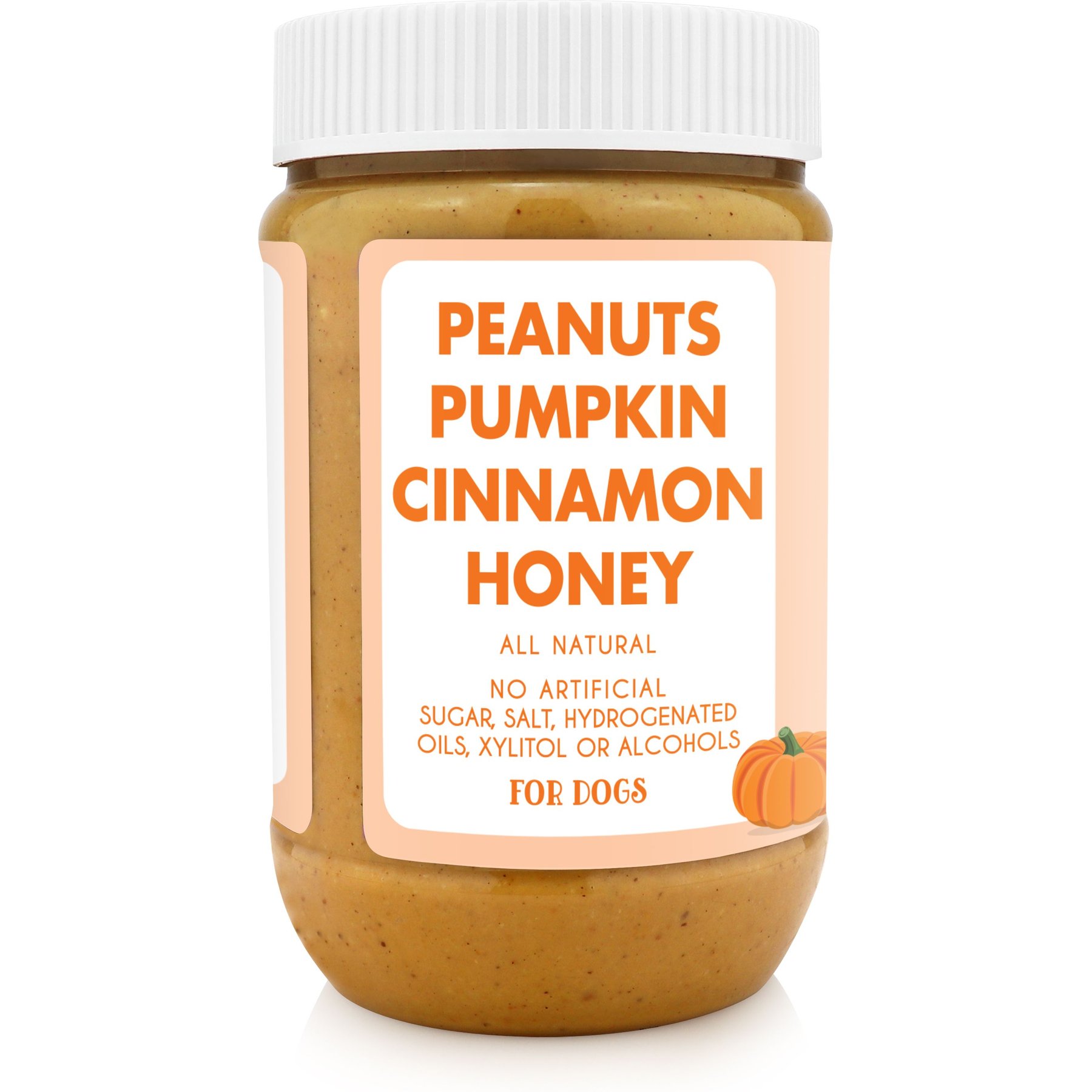 Bark Bistro Company Buddy Budder Pumpkin & Cinnamon Peanut Butter Lickable Dog Treats, 17-oz jar