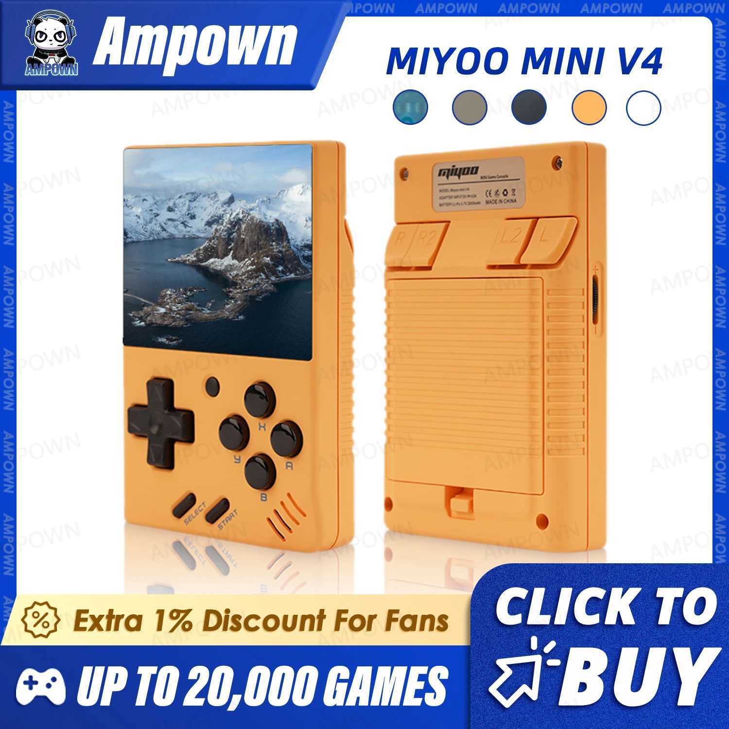 MIYOO MINI V4 Handheld Game Console Linux System 2.8-inch IPS Screen Portable Mini V2 V3 Retro Video Simulator Player Childrens Gift X241121