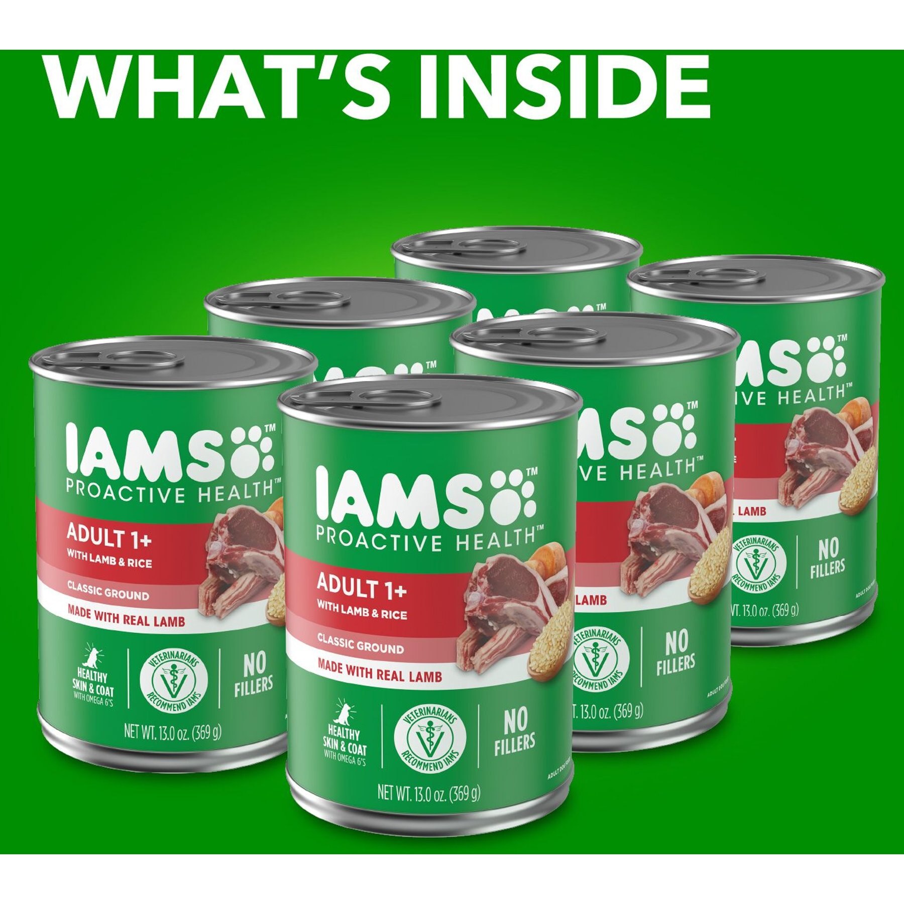 Iams ProActive Health Classic Ground with Lamb & Whole Grain Rice Adult Canned Wet Dog Food