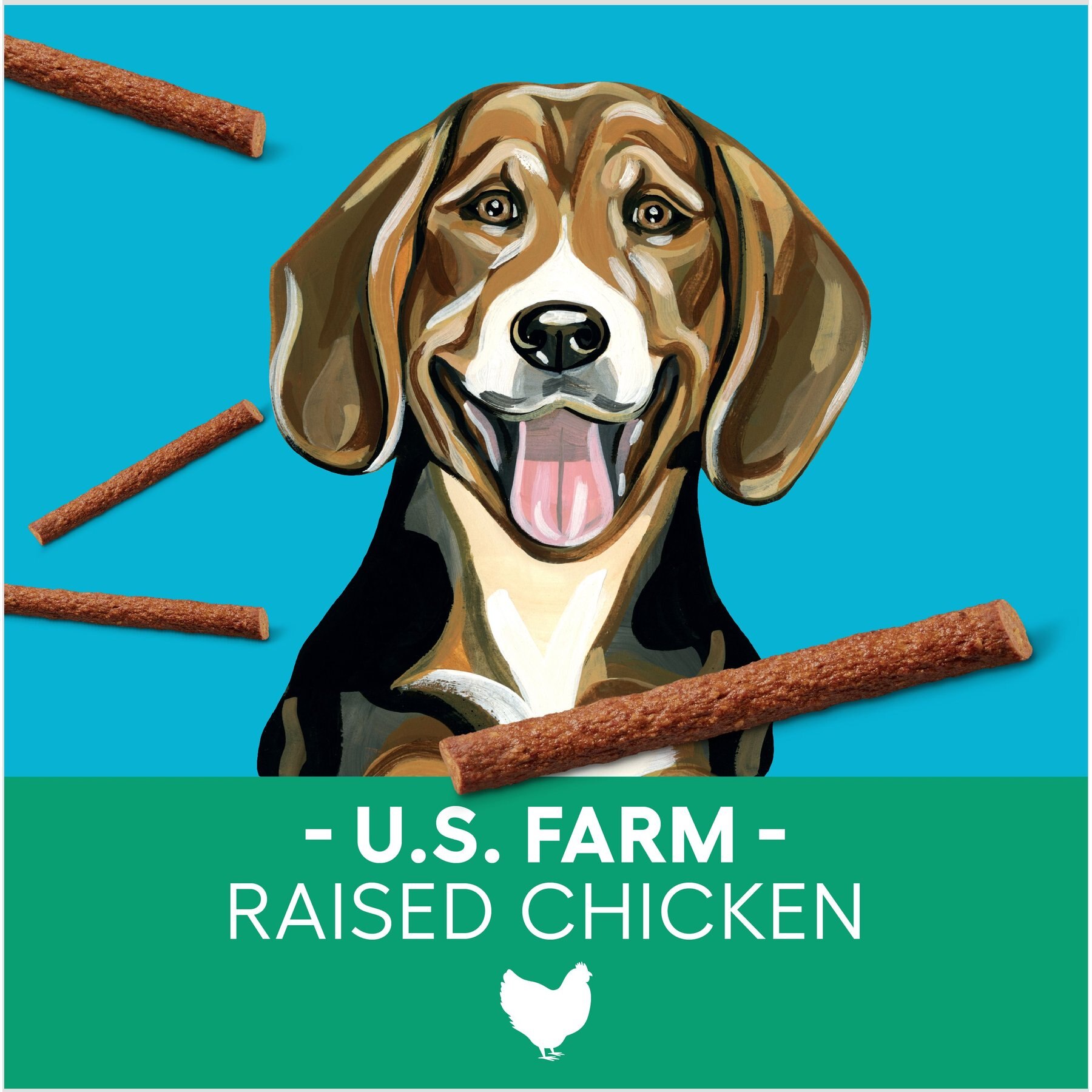 Newman's Own Snack Sticks Chicken Recipe Grain-Free Dog Treats