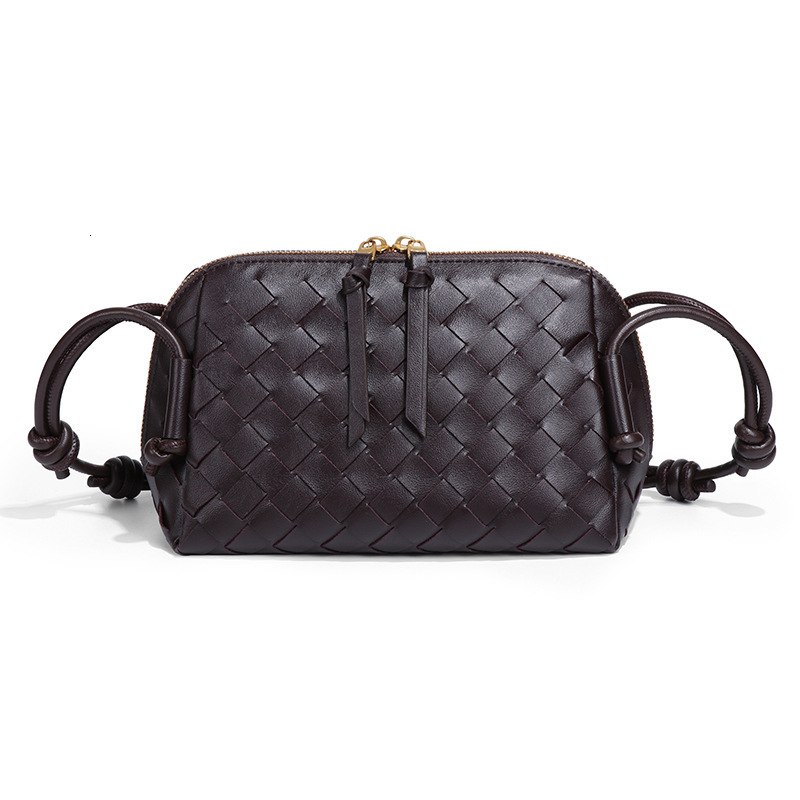 New Knitted Camera Cross Shoulder Handbag Knot Zipper Large Capacity Small Square Bag For Bags Handbags Women Designer